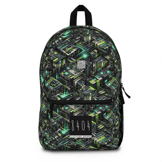 Tech-Infused Graphics Tech-Forward Streetwear Backpack - 8404 Design-47