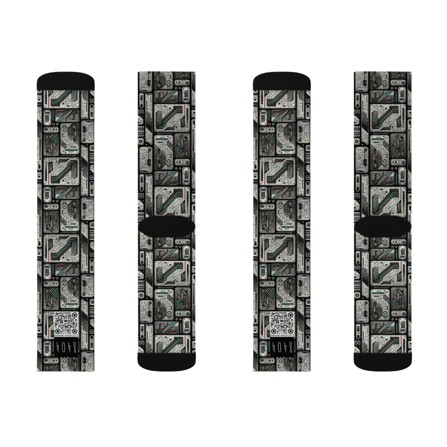 Tech Utility Gear Tech-Forward Minimalism Sublimation Socks - 8404 Design-45