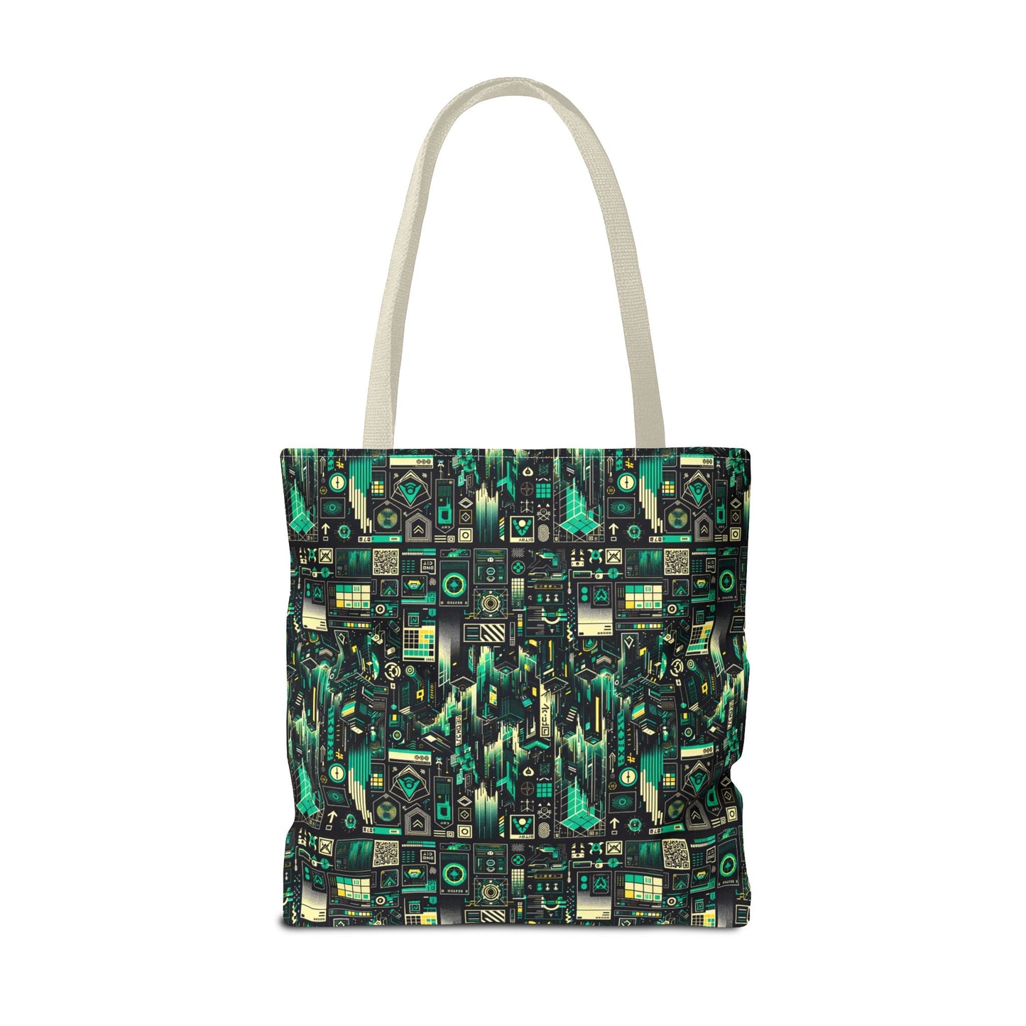 Digital Dystopia Tech Noir Tote Bag - 8404 Design-63