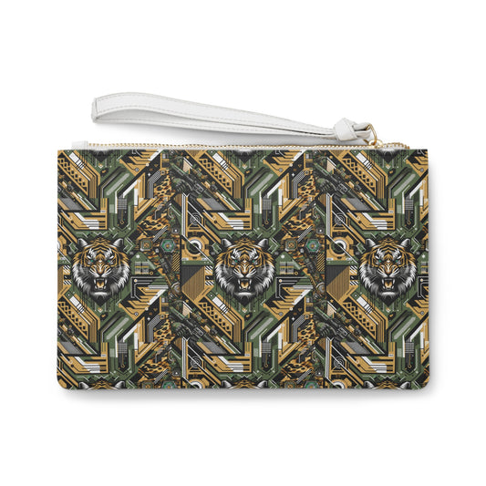 Neo-Camo Fusion Tech-Forward Streetwear Clutch Bag - 8404 Design-58