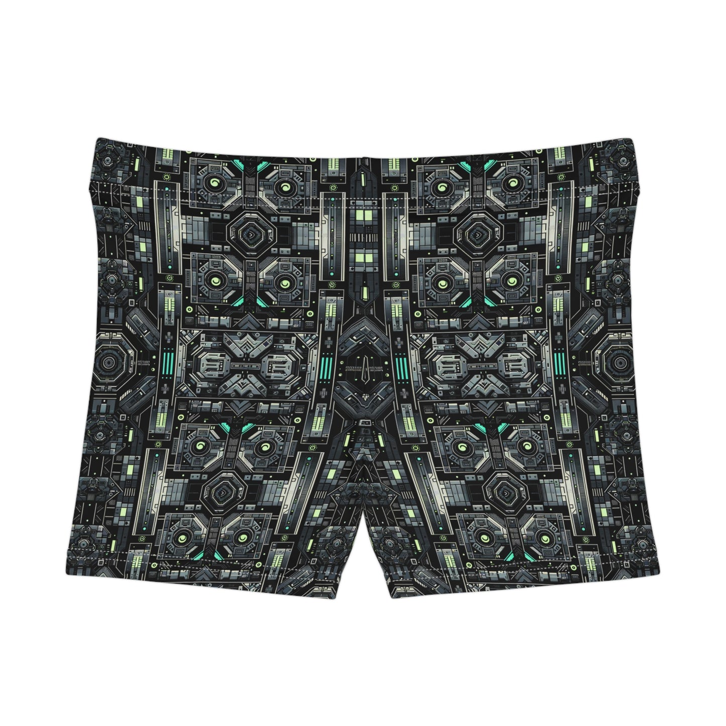 Tech Noir Tech-Forward Minimalism Women's Shorts - 8404 Design-52