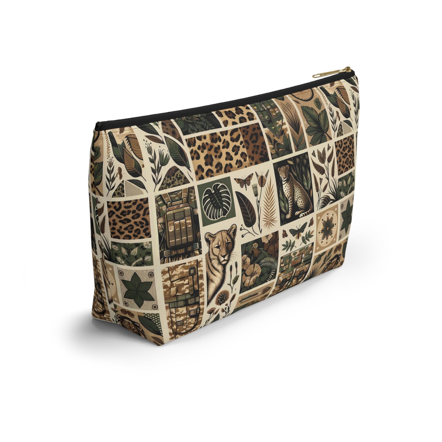 Streetwear Safari Urban Jungle Explorer Accessory Pouch W T-Bottom - 8404 Design-51