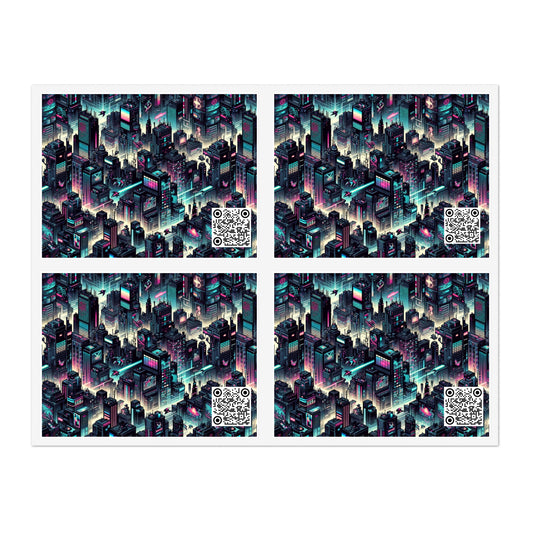 Digital Rebellion Tech-Inspired Streetwear Sticker Sheets - 8404 Design-51