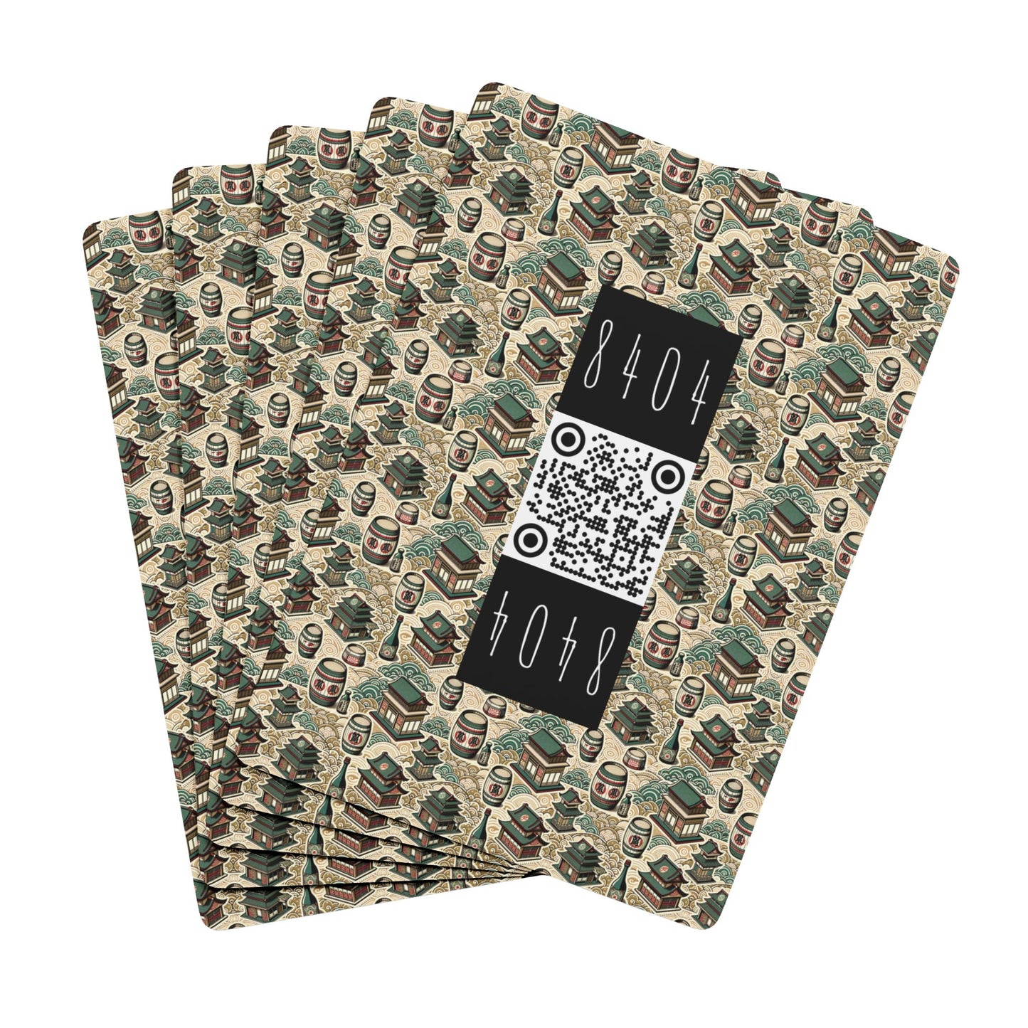 Cultural Artisanal Fusion Contemporary Cultural Elegance Poker Playing Cards - 8404 Design-68 S