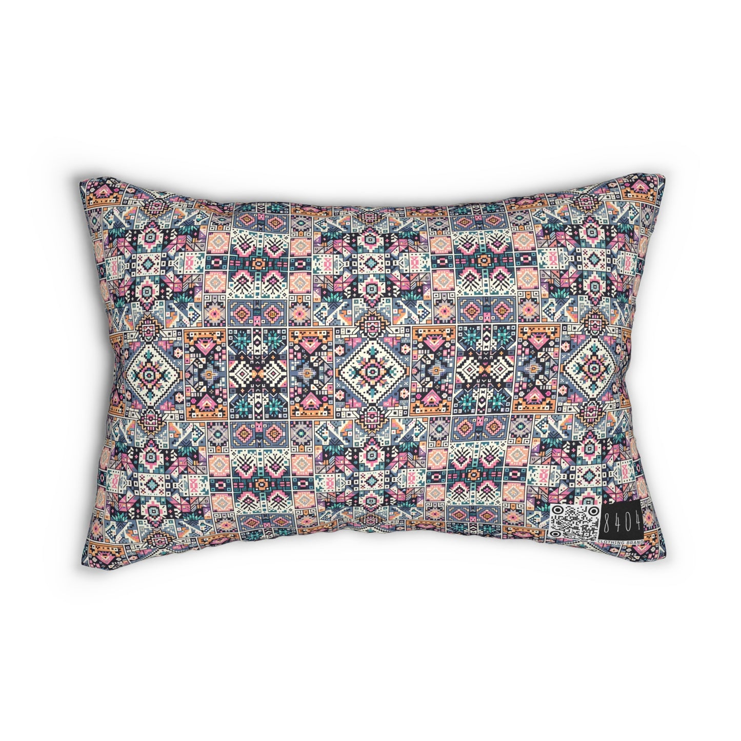 Spun Polyester Lumbar Pillow - 8404 Design-01 B