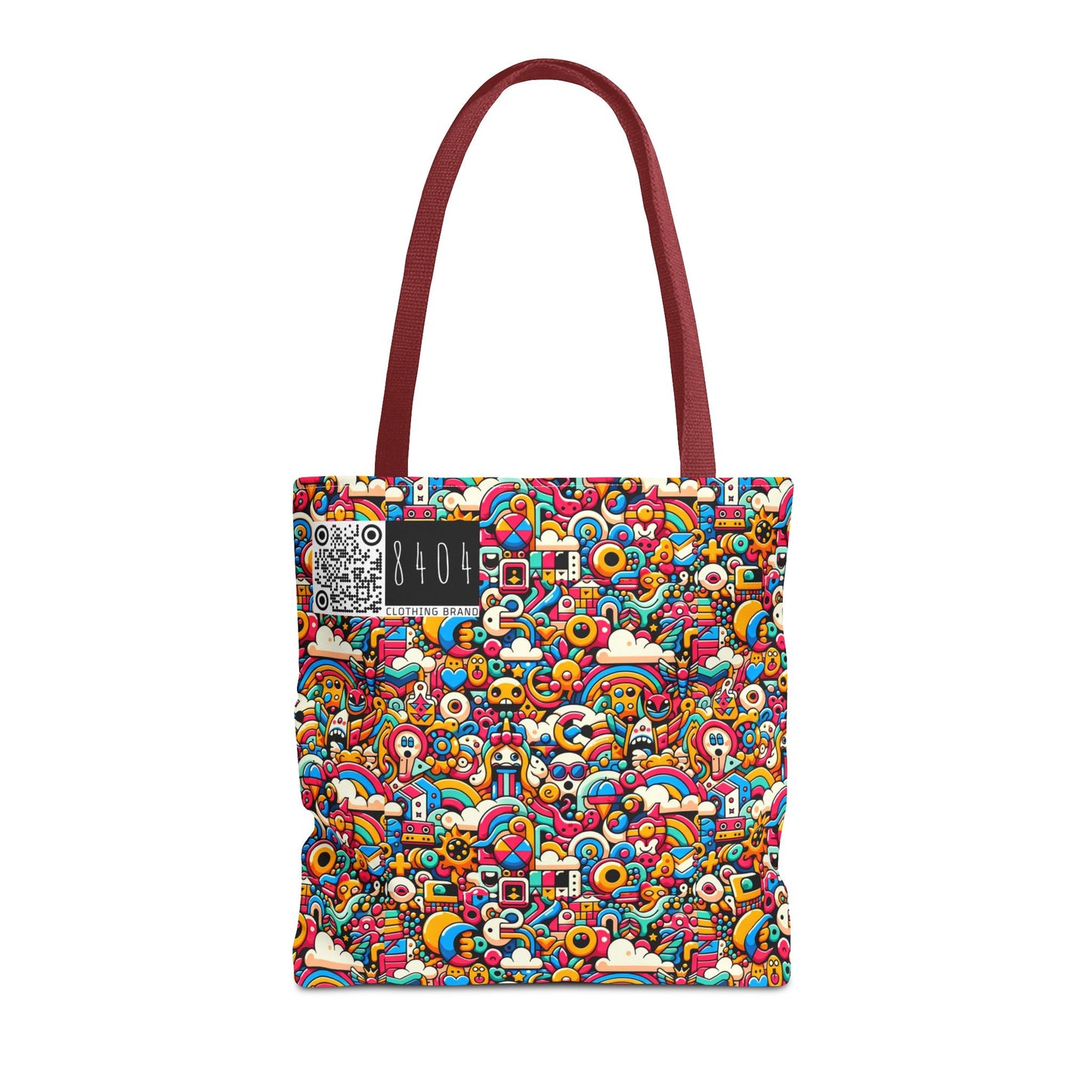 Neon Pop Playful Pop Culture Mashup Tote Bag - 8404 Design-62