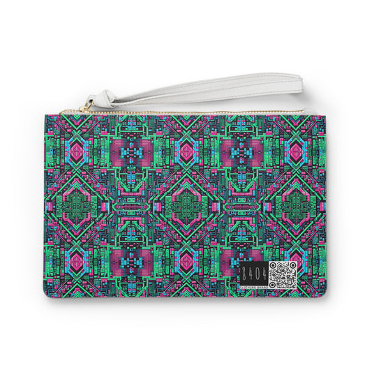 Digital Glitch Vibes Tech-Inspired Streetwear Clutch Bag - 8404 Design-71