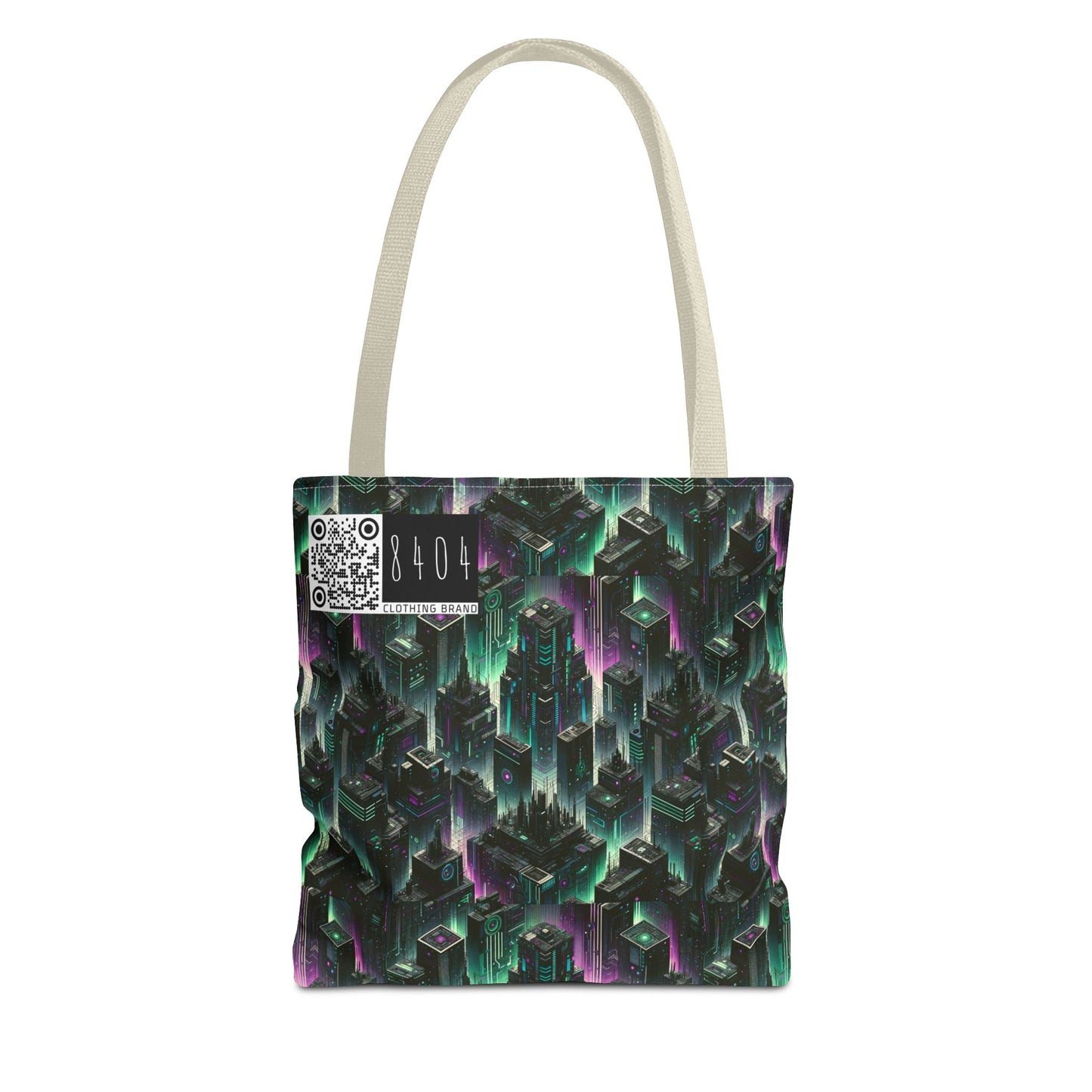 Tech Noir Aesthetics Tech-Forward Urban Dystopia Tote Bag - 8404 Design-44