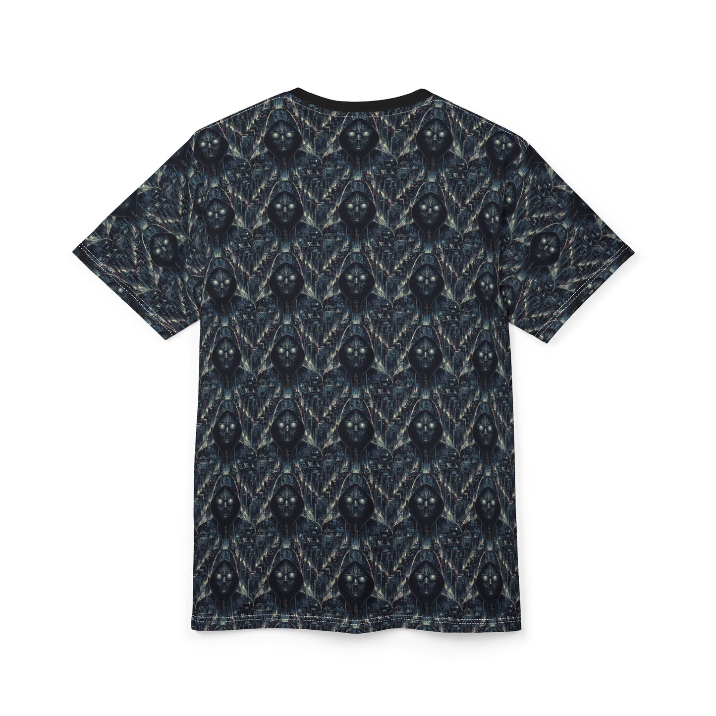 Tech Noir Aesthetics Sleek Tech Streetwear Unisex Cut & Sew Tee - 8404 Design-56