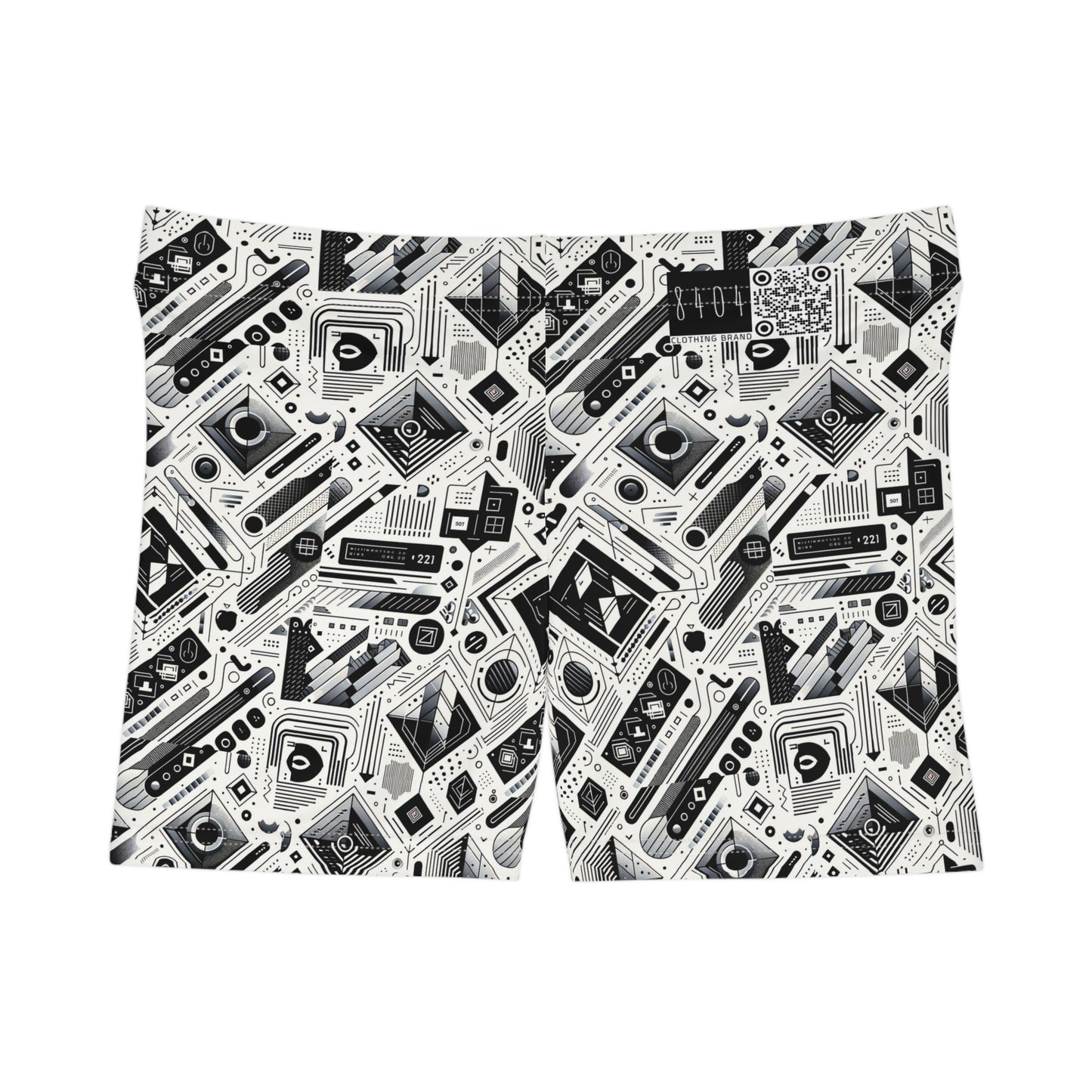Tech Minimalism Minimalist Tech Women's Shorts - 8404 Design-72