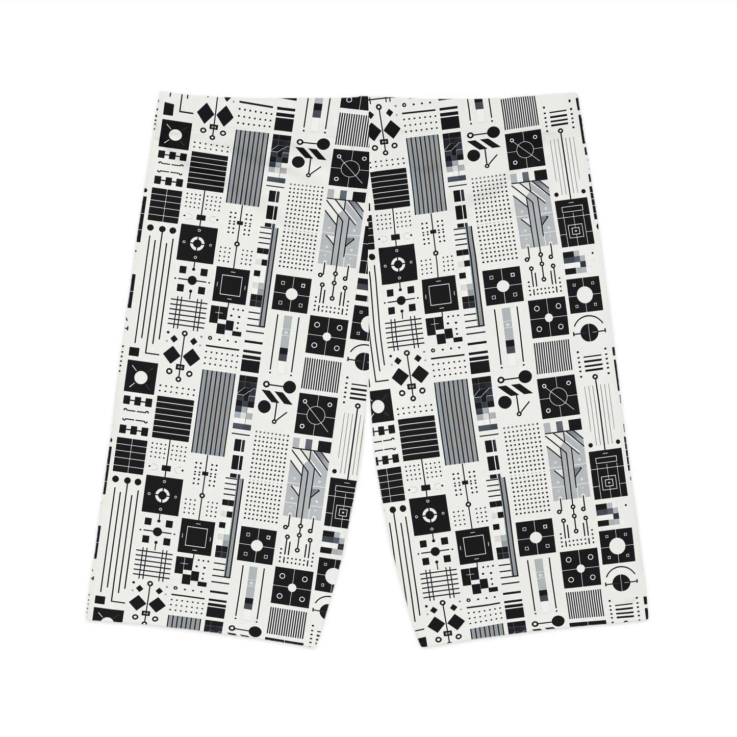 Digital Minimalism Minimalist Tech Women's Bike Shorts - 8404 Design-54