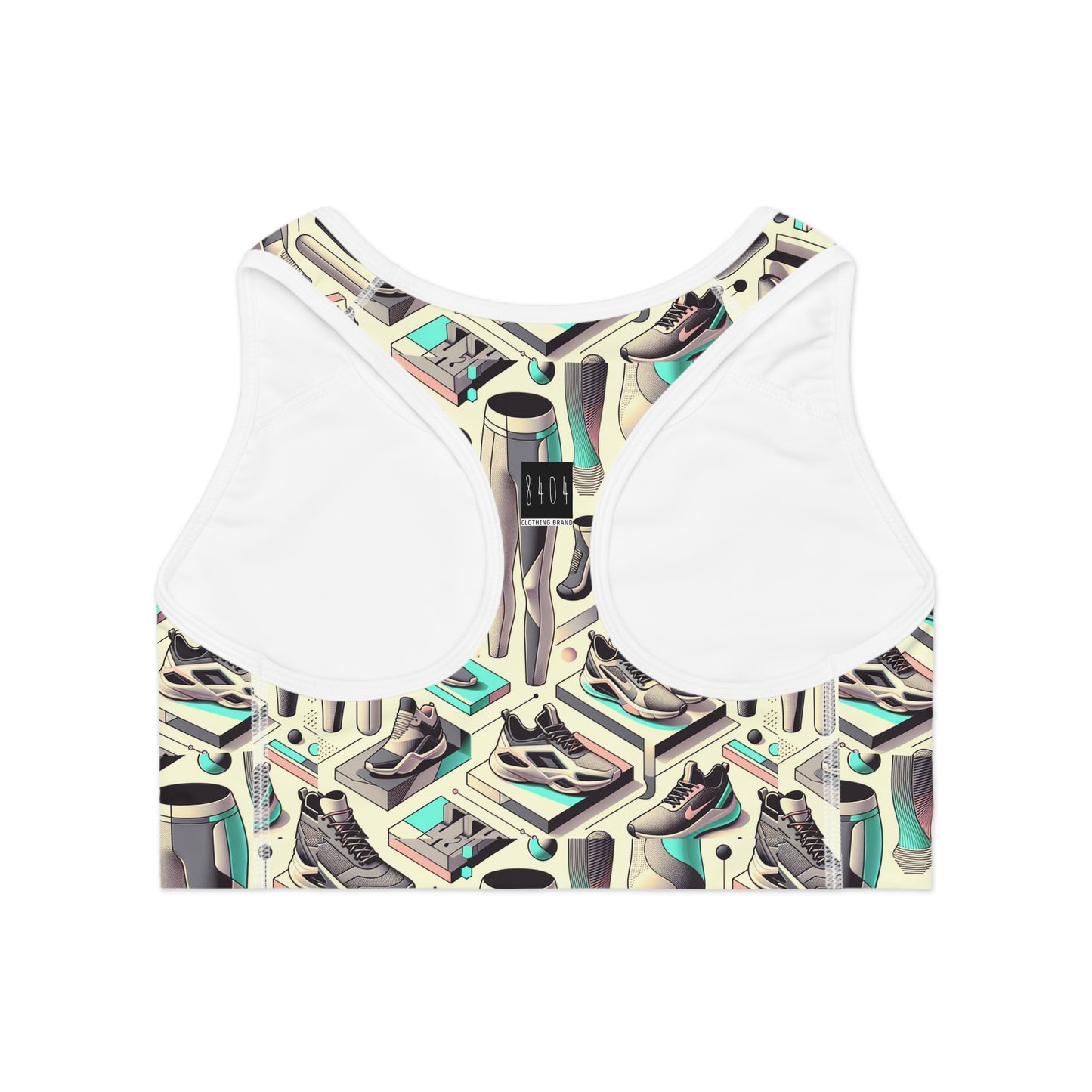 Tech-Infused Athleisure Futuristic Athletic Tech Sports Bra - 8404 Design-44
