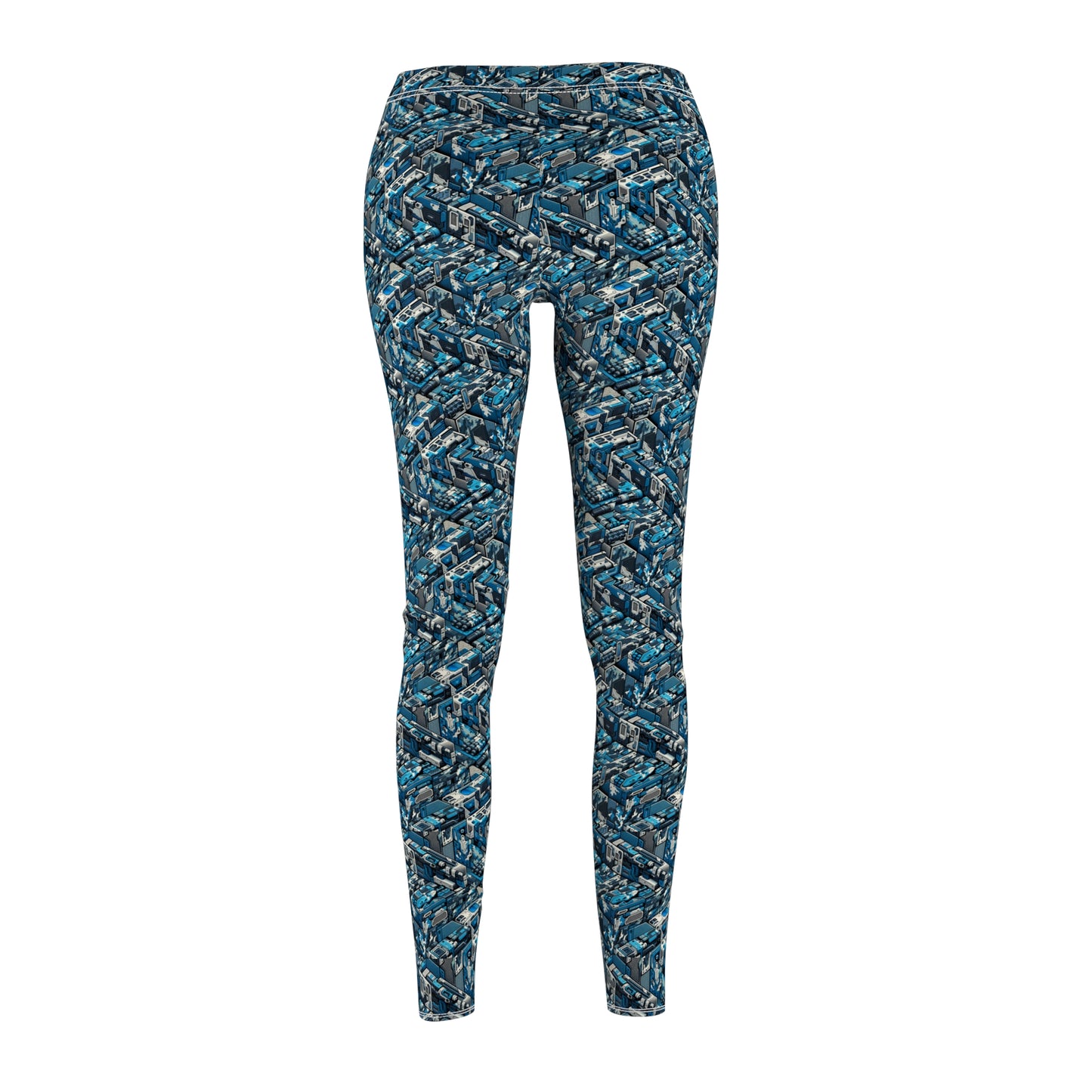 Tech Urban Camo Tech-Forward Streetwear With a Futuristic Military Edge Women's Cut & Sew Casual Leggings - 8404 Design-51
