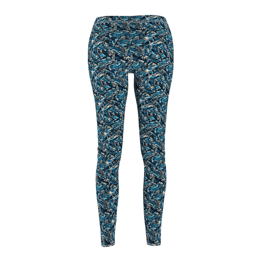Tech Urban Camo Tech-Forward Streetwear With a Futuristic Military Edge Women's Cut & Sew Casual Leggings - 8404 Design-51