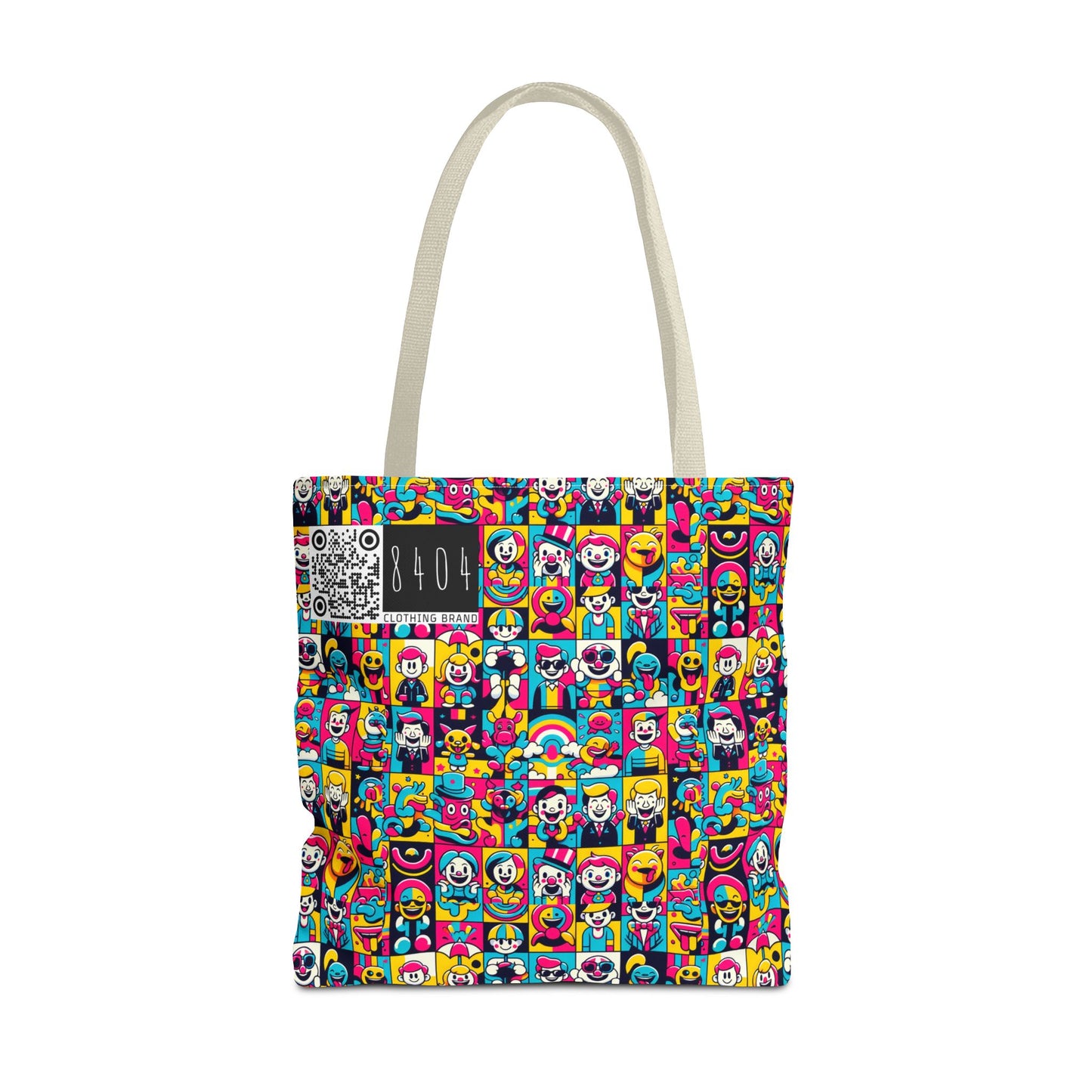 Neon Pop Playful Pop Culture Mashup Tote Bag - 8404 Design-60