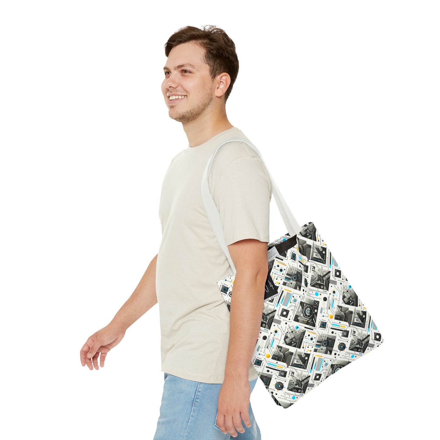 Tech Minimalism Minimalist Tech Tote Bag - 8404 Design-47