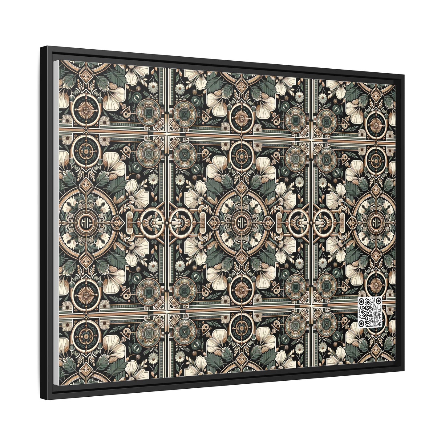 Cyber Garden Party Tech Garden Extravaganza Matte Canvas, Framed (multi-Color) - 8404 Design-66 A