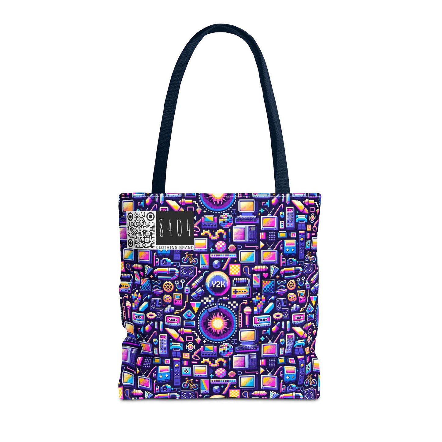 Digital Nostalgia Modern Retro Fusion Tote Bag - 8404 Design-64