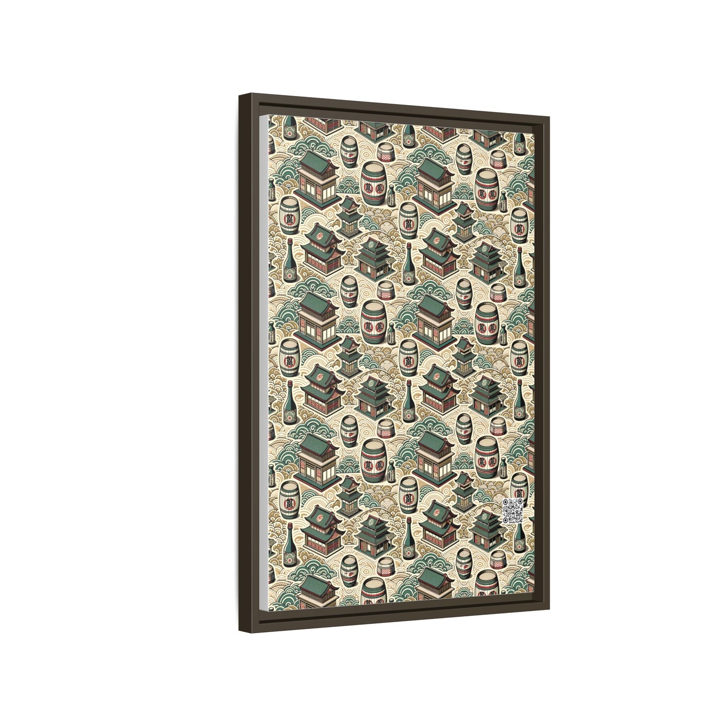 Cultural Artisanal Fusion Contemporary Cultural Elegance Matte Canvas, Framed (multi-Color) - 8404 Design-68 B
