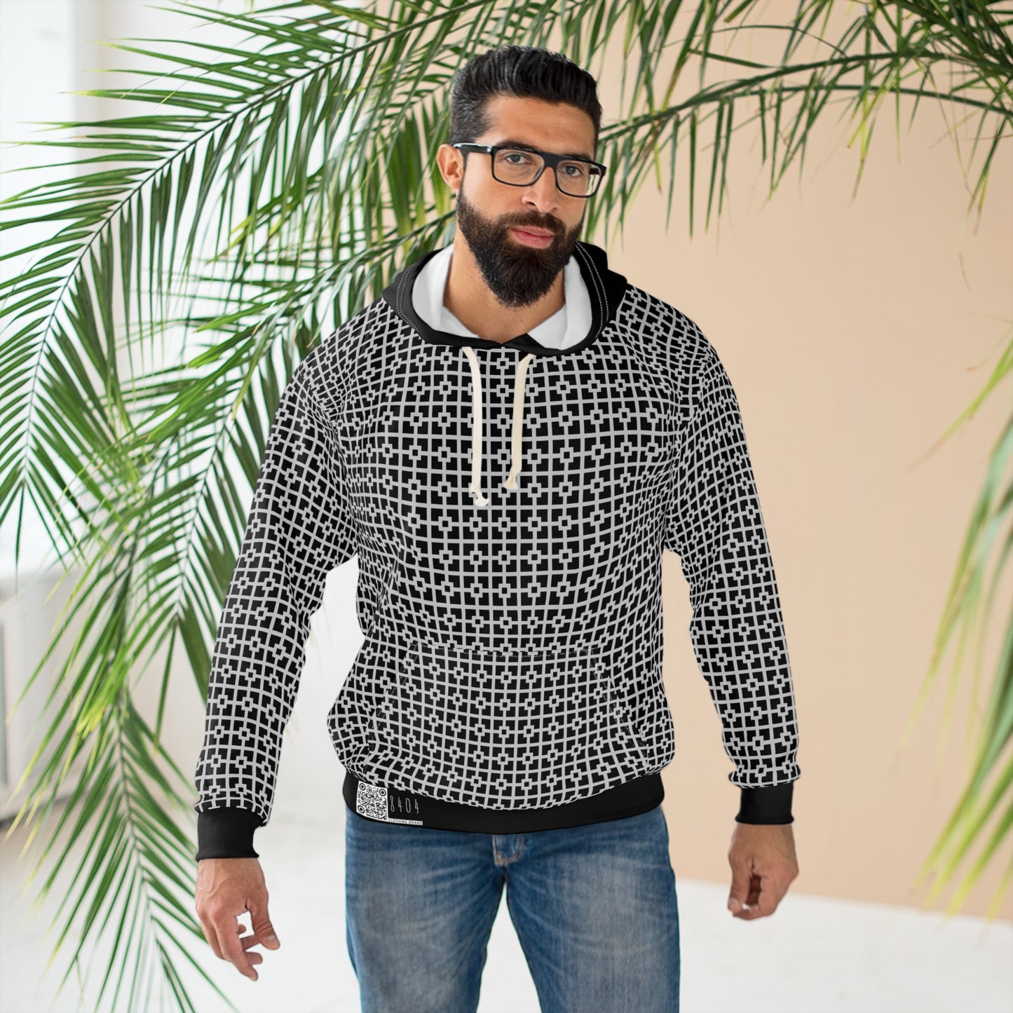 8404 Unisex Adult's "classy" in Black Fashion Pullover Hoodie
