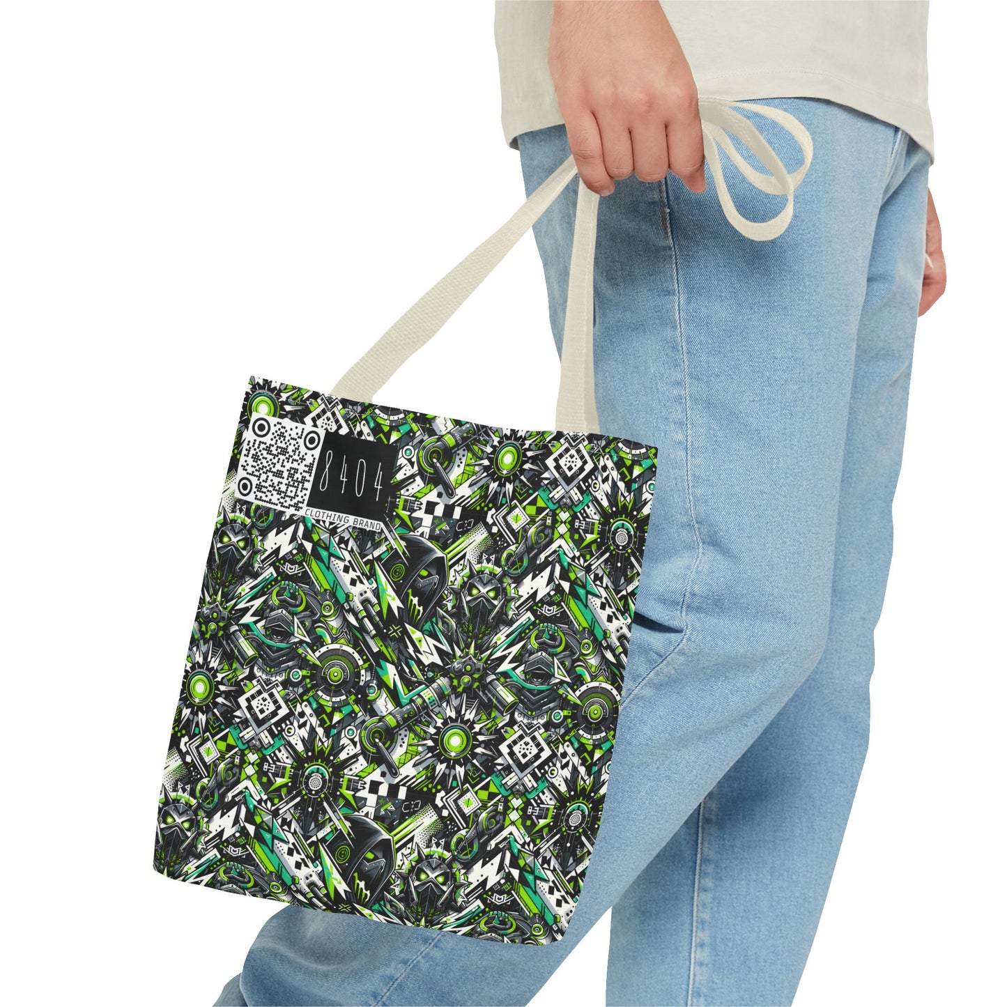 Graffiti Tech Fusion Bold Streetwear Fusion Tote Bag - 8404 Design-50