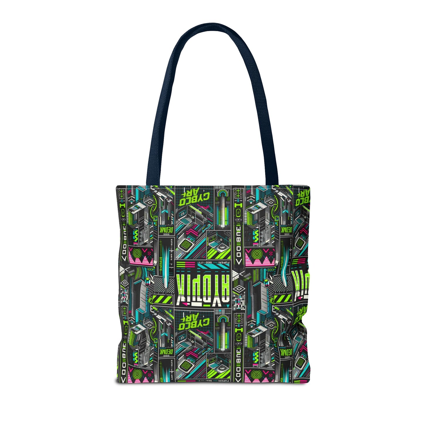 Tech-Forward Graphics Tech-Inspired Streetwear Tote Bag - 8404 Design-46