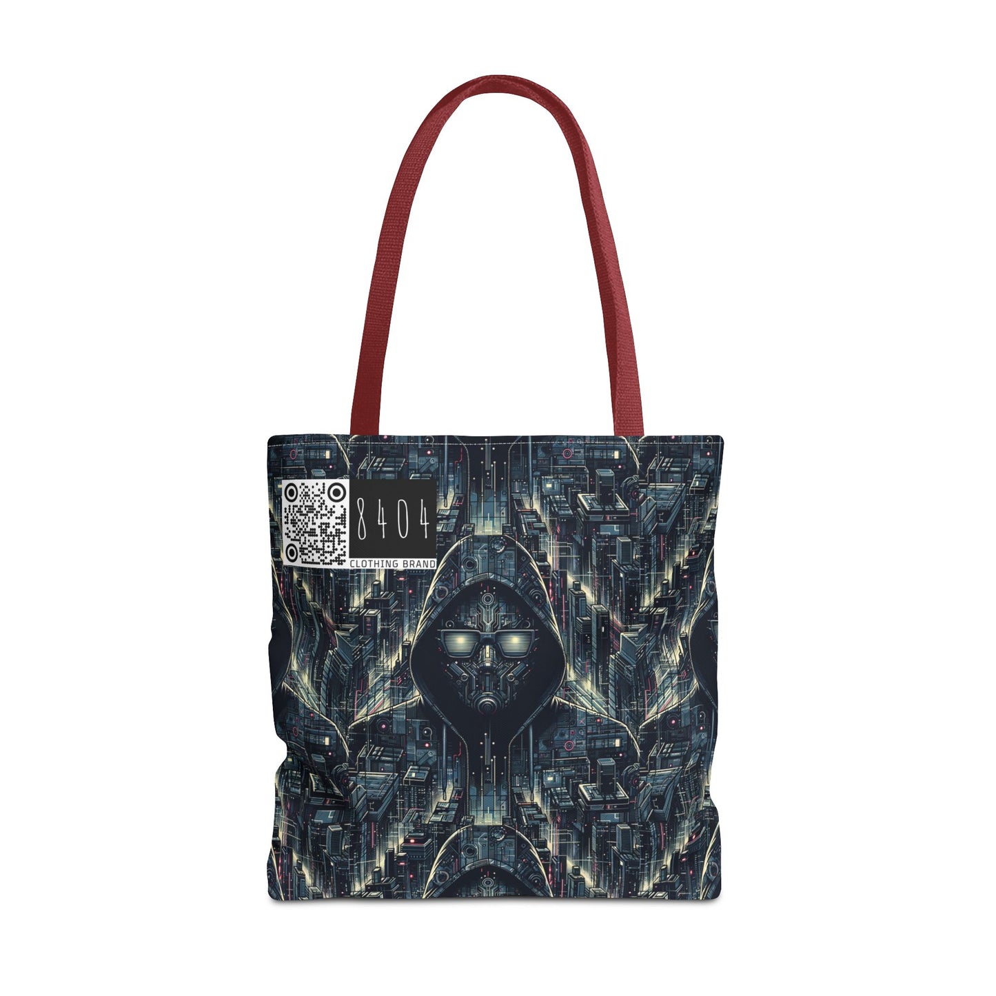 Tech Noir Aesthetics Sleek Tech Streetwear Tote Bag - 8404 Design-56