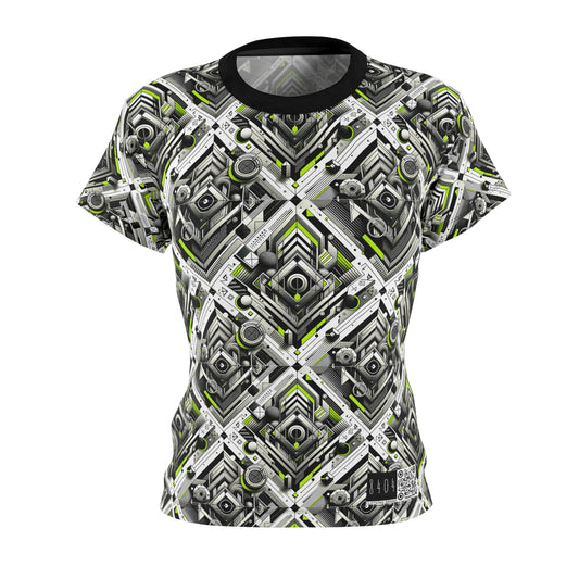 Elevated Sporty Tech Tech-Forward Streetwear Women's Cut & Sew Tee - 8404 Design-70