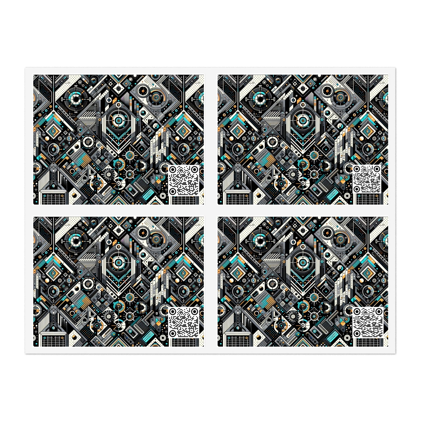 Tech-Forward Athleisure Sleek Tech Aesthetic Sticker Sheets - 8404 Design-56