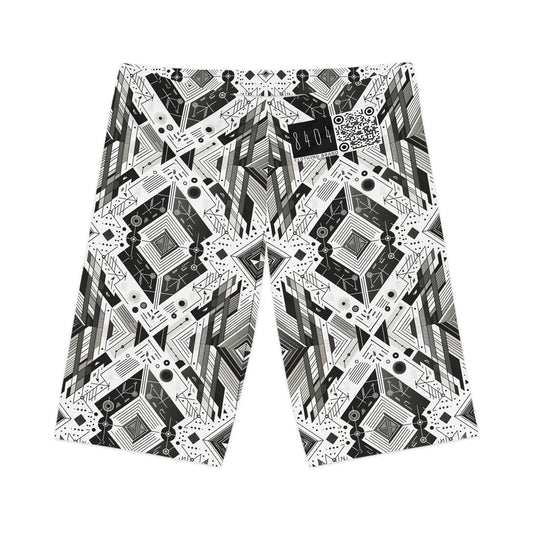 Digital Minimalism Minimalist Tech Women's Bike Shorts - 8404 Design-51