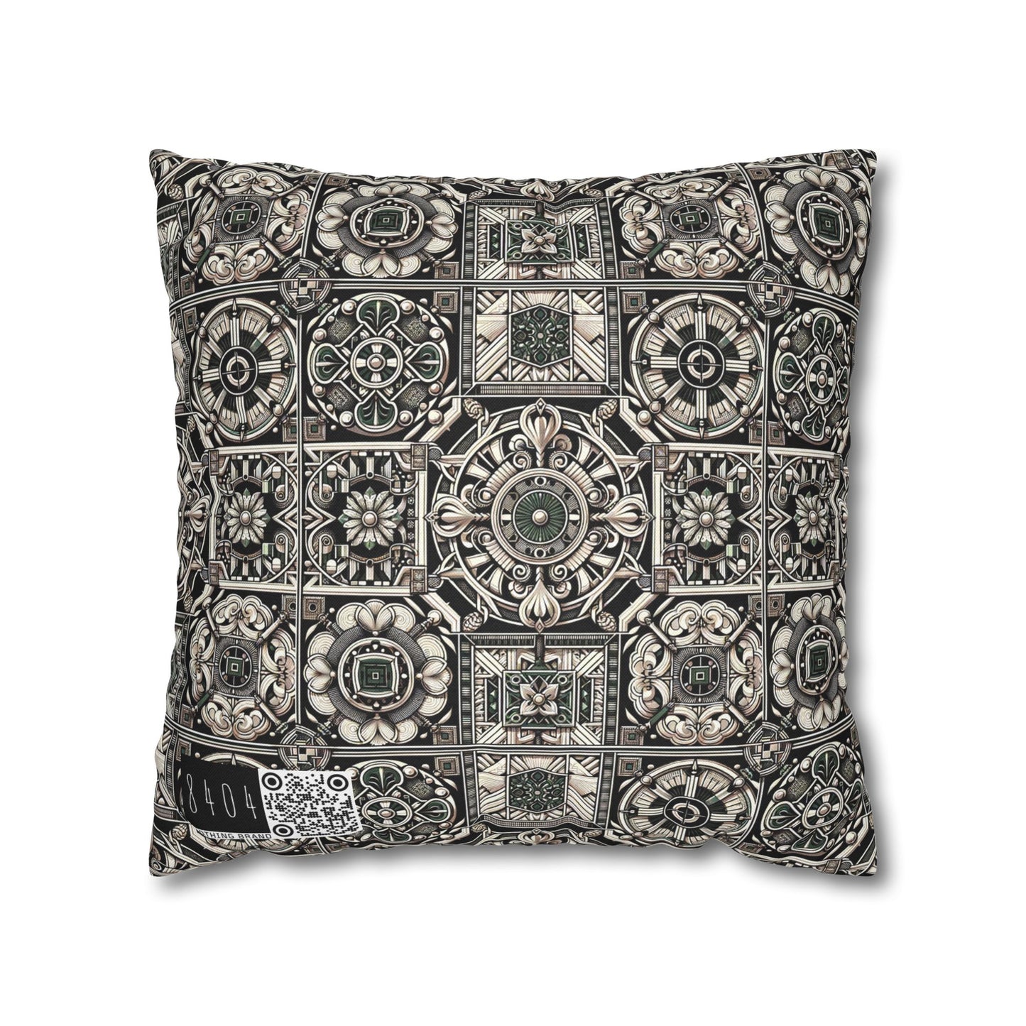 Cyber Garden Party Tech Garden Extravaganza Spun Polyester Square Pillowcase - 8404 Design-45