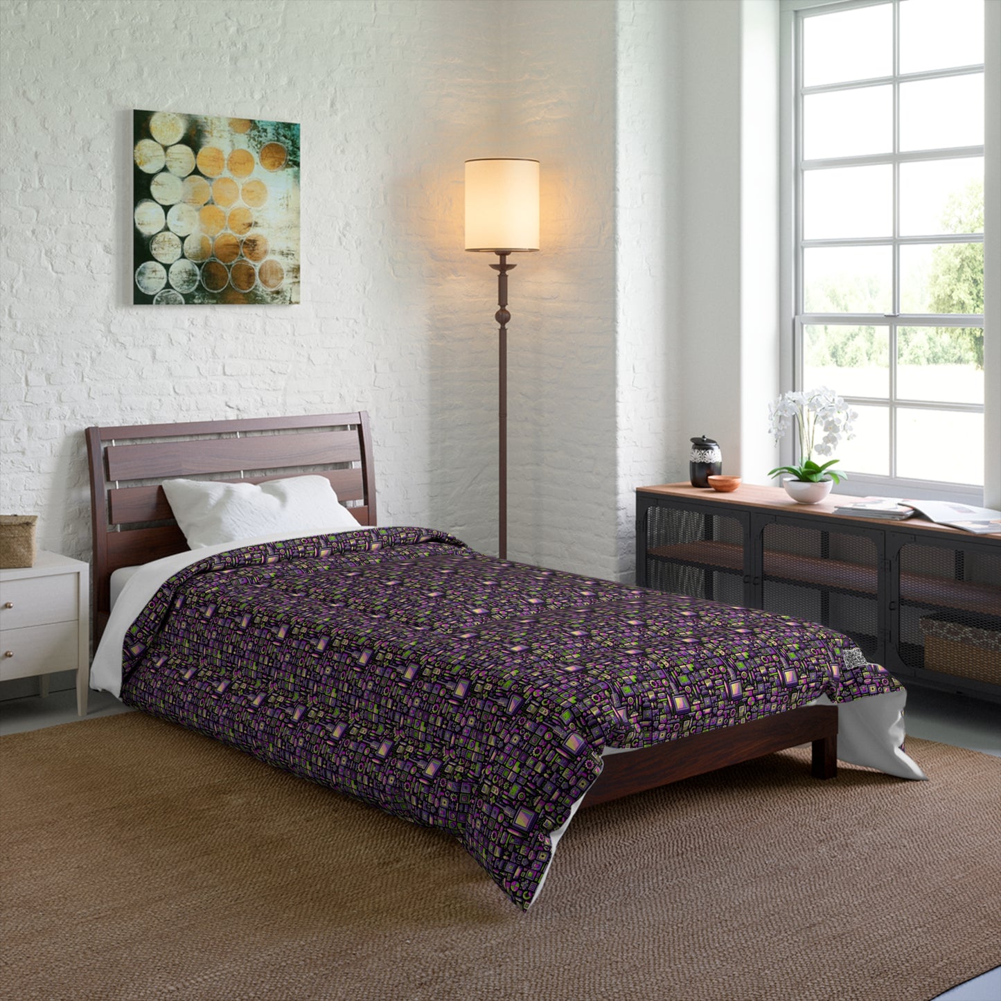 Digital Nostalgia Remix Modern Vintage Fusion Comforter - 8404 Design-67