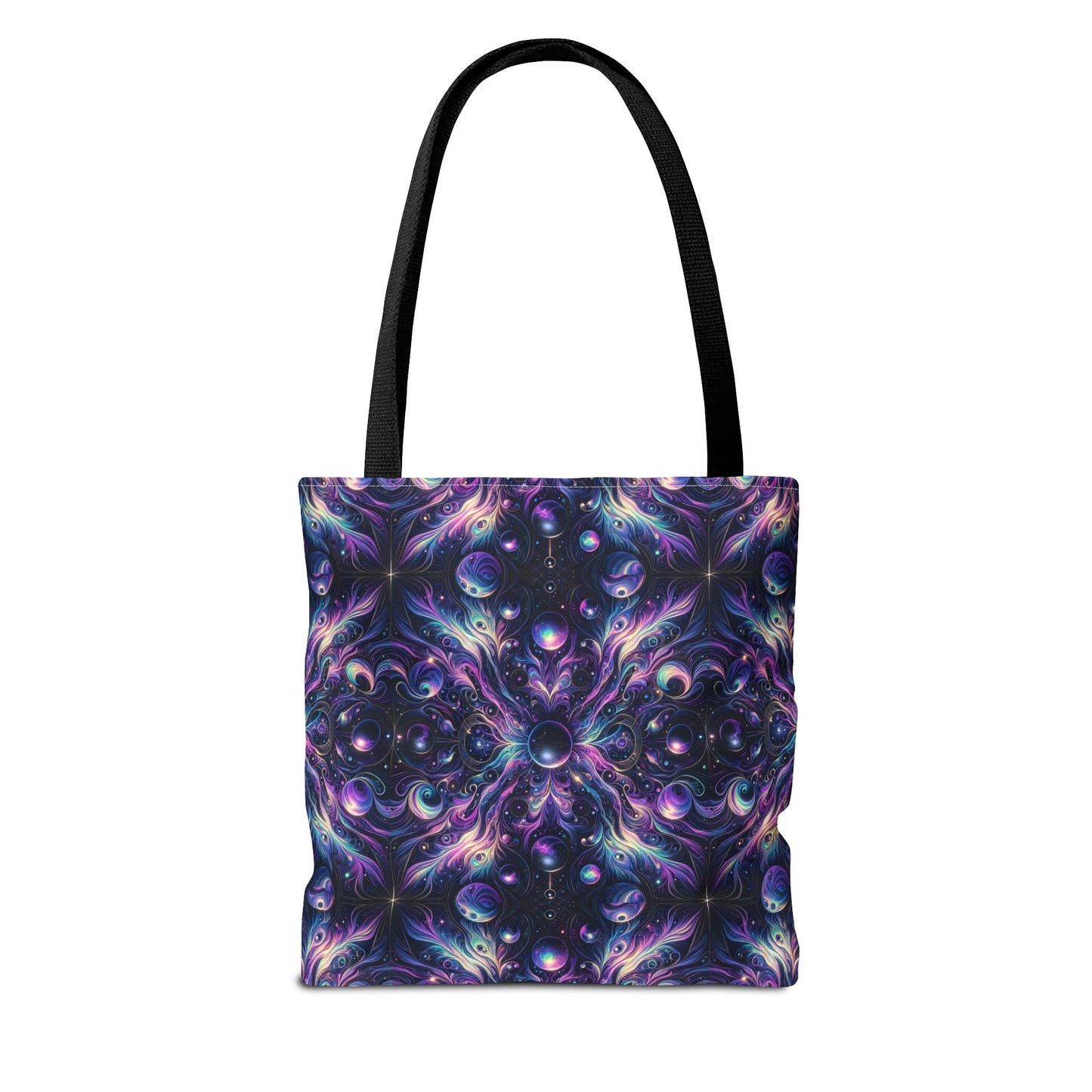 Galactic Hues Tech-Forward Cosmic Fusion Tote Bag - 8404 Design-41