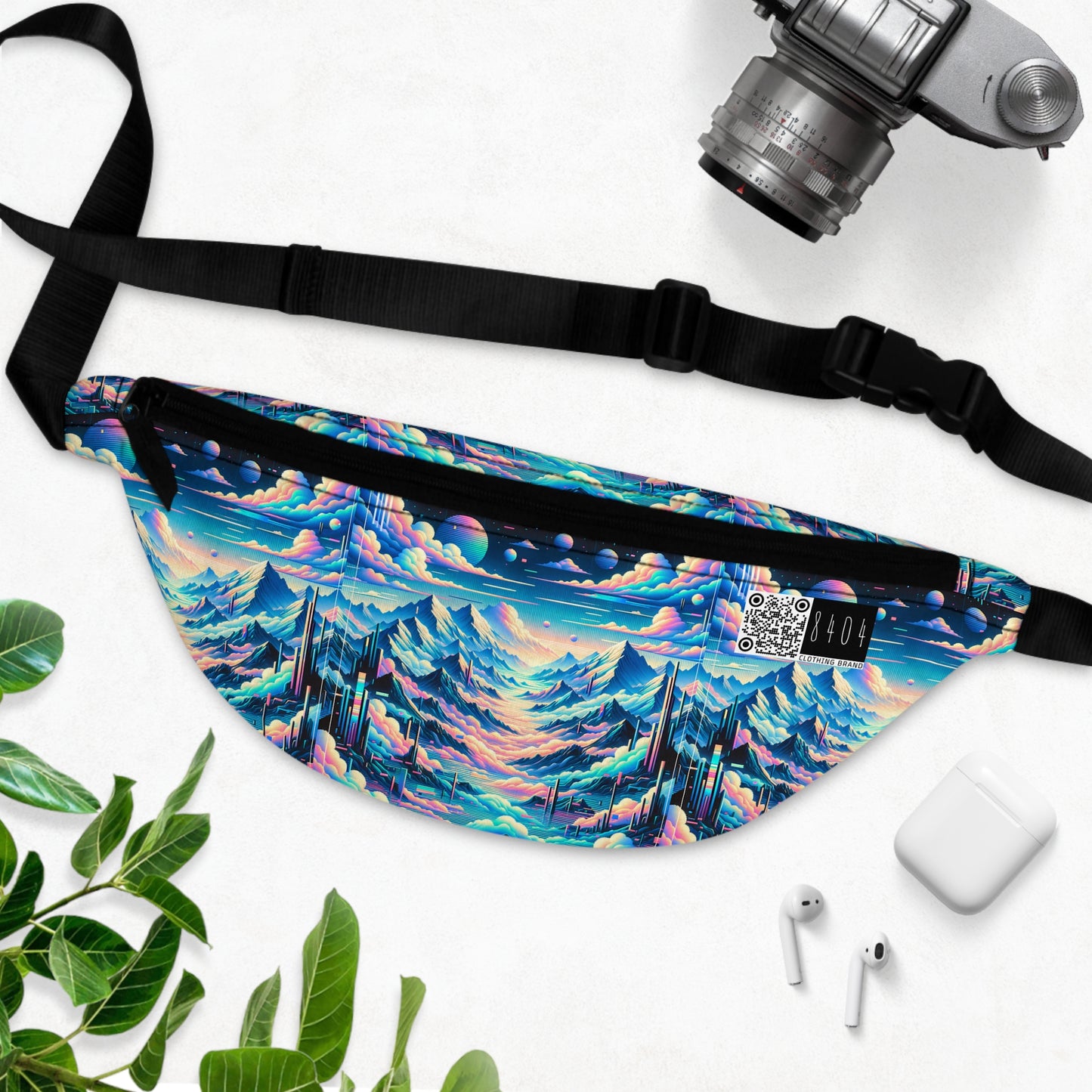 Digital Dreamscapes Digitally-Inspired Streetwear With a Dreamy, Surreal Twist Fanny Pack - 8404 Design-69