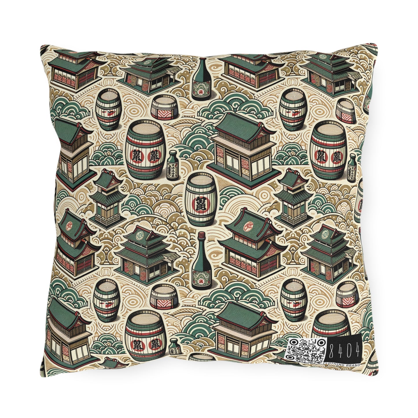 Cultural Artisanal Fusion Contemporary Cultural Elegance Outdoor Pillow - 8404 Design-68