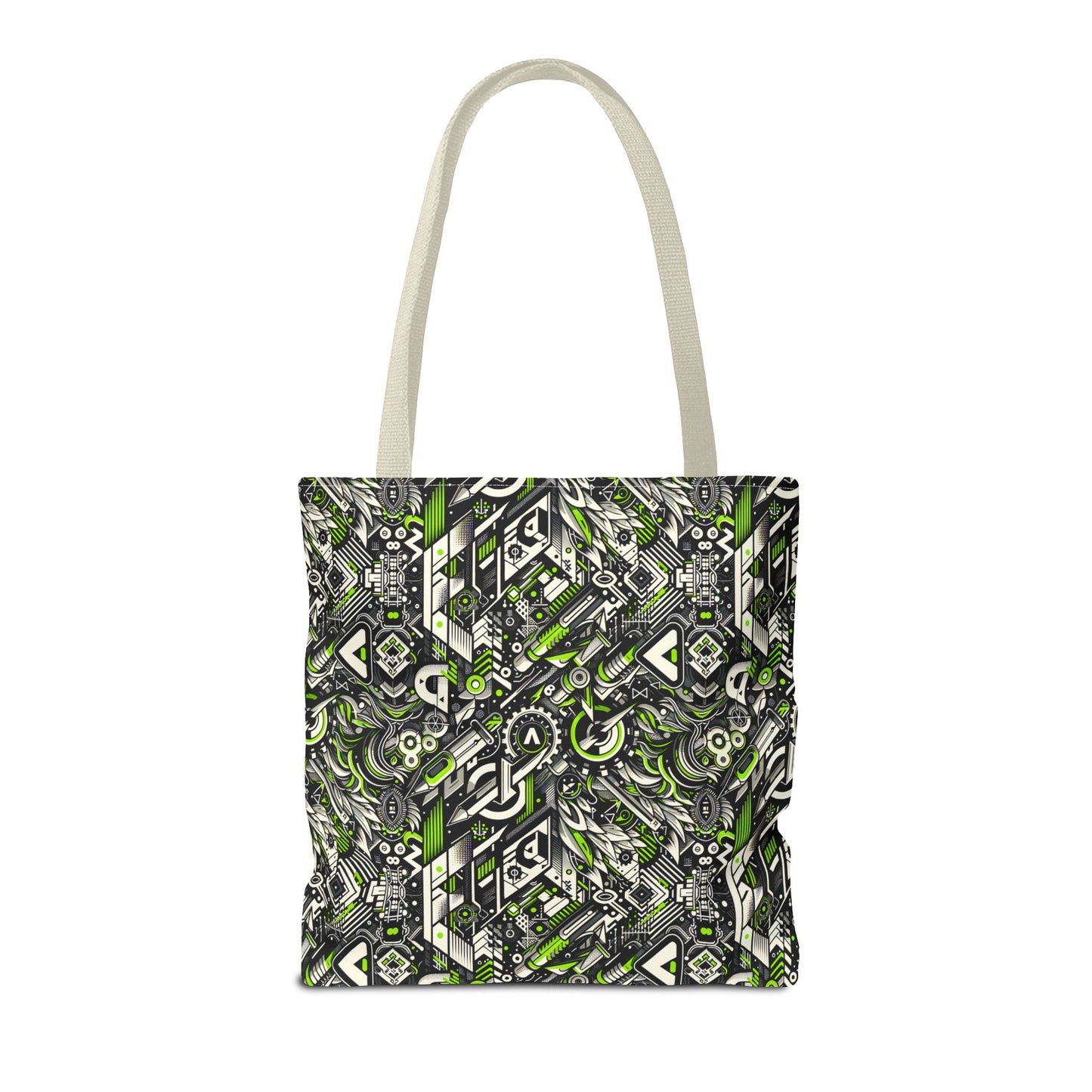 Graffiti Tech Fusion Bold Streetwear Fusion Tote Bag - 8404 Design-59