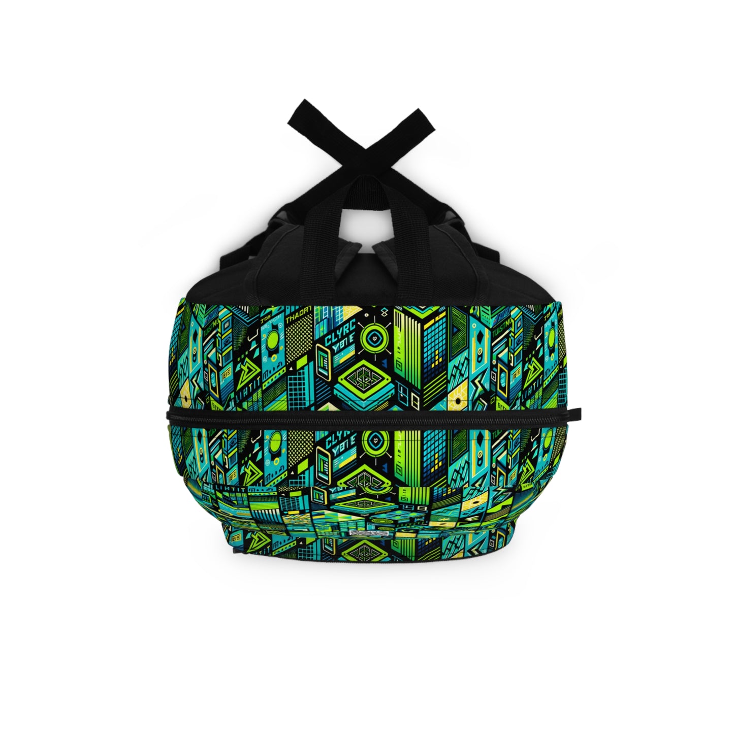 Tech-Infused Neon Tech-Forward Streetwear Backpack - 8404 Design-61