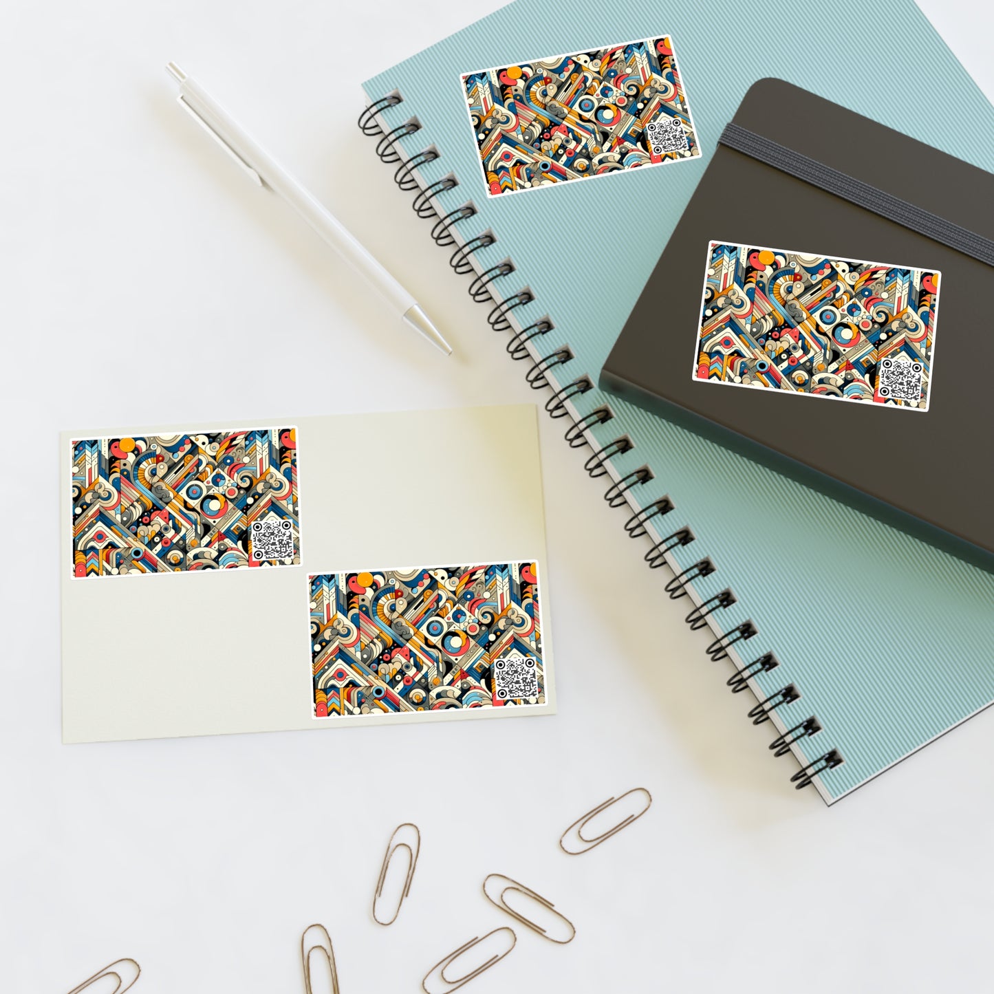 Abstract Graphic Art Modern Artistic Expression Sticker Sheets - 8404 Design-62