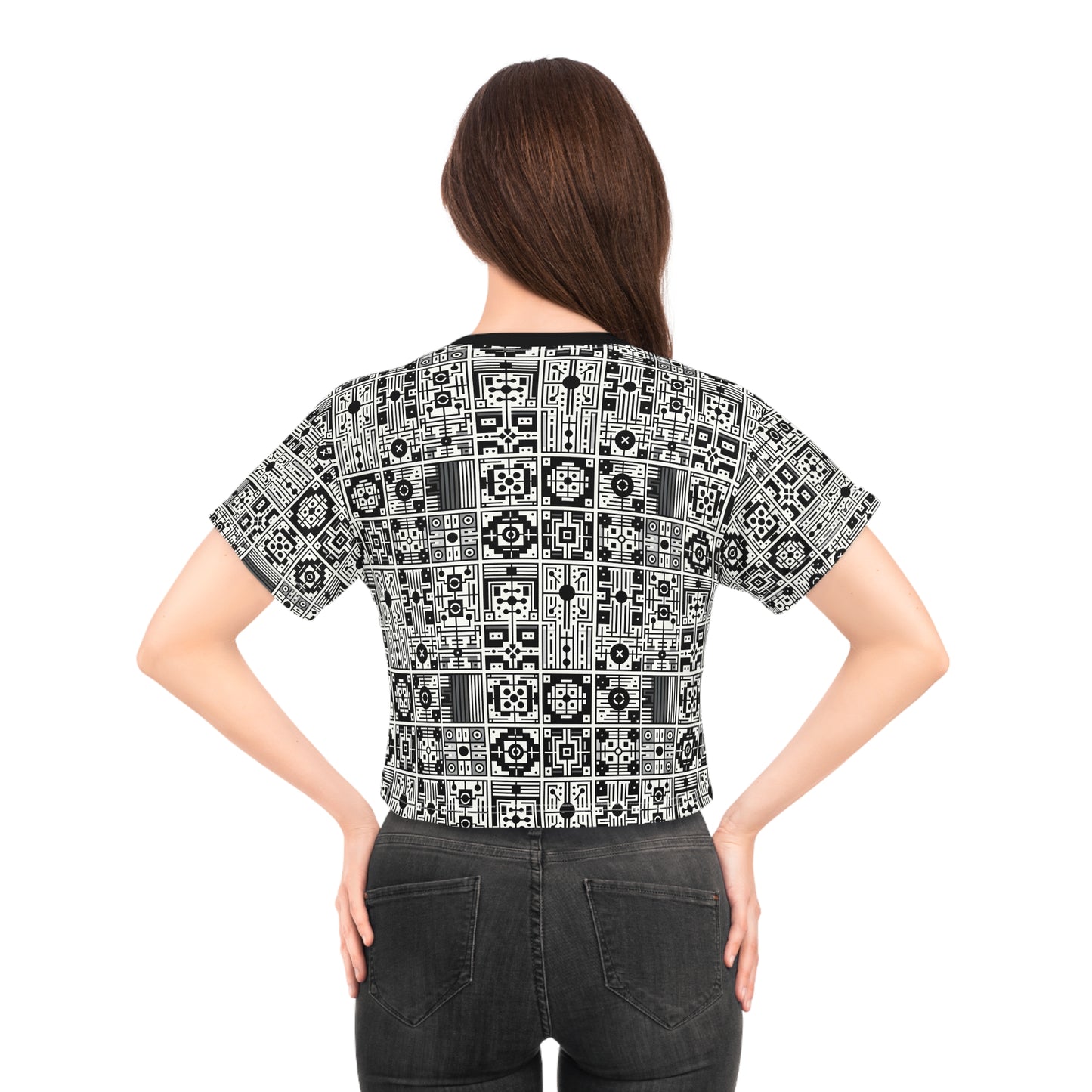 Digital Minimalism Minimalist Tech Crop Tee - 8404 Design-55