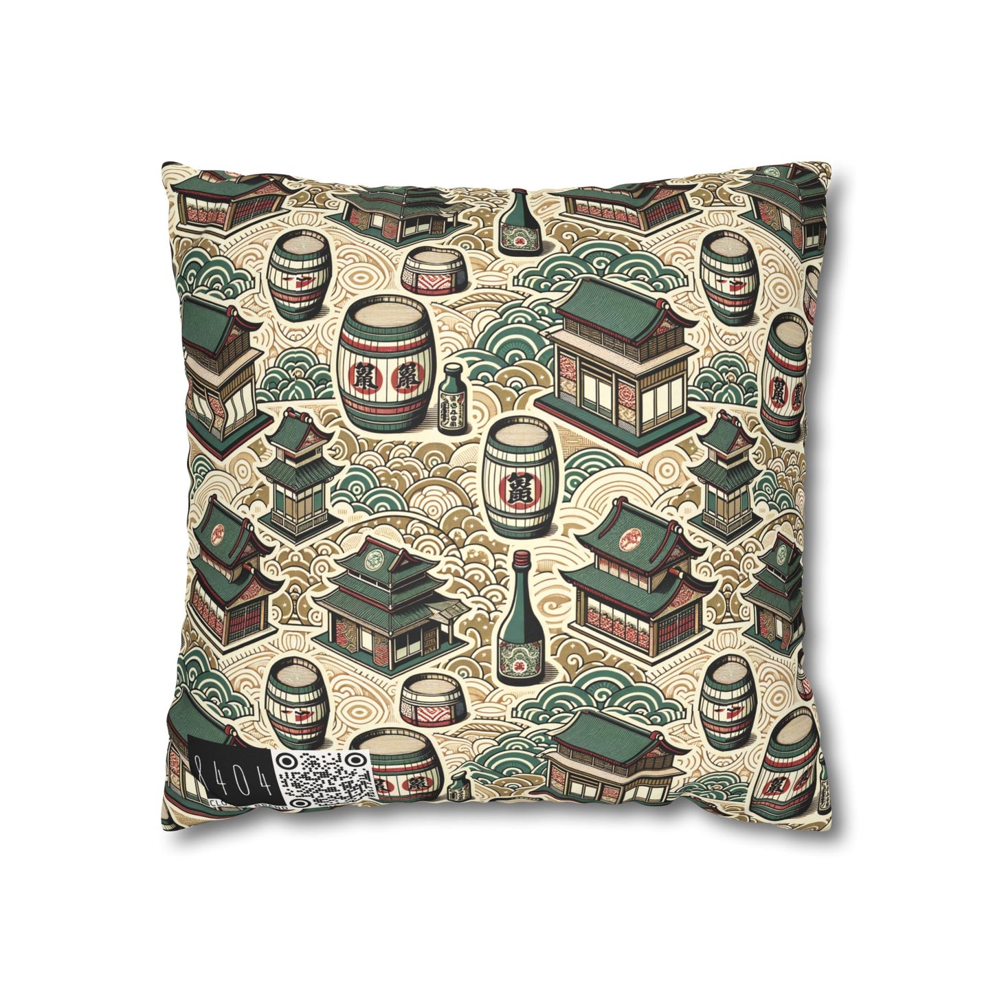 Cultural Artisanal Fusion Contemporary Cultural Elegance Faux Suede Square Pillowcase - 8404 Design-68
