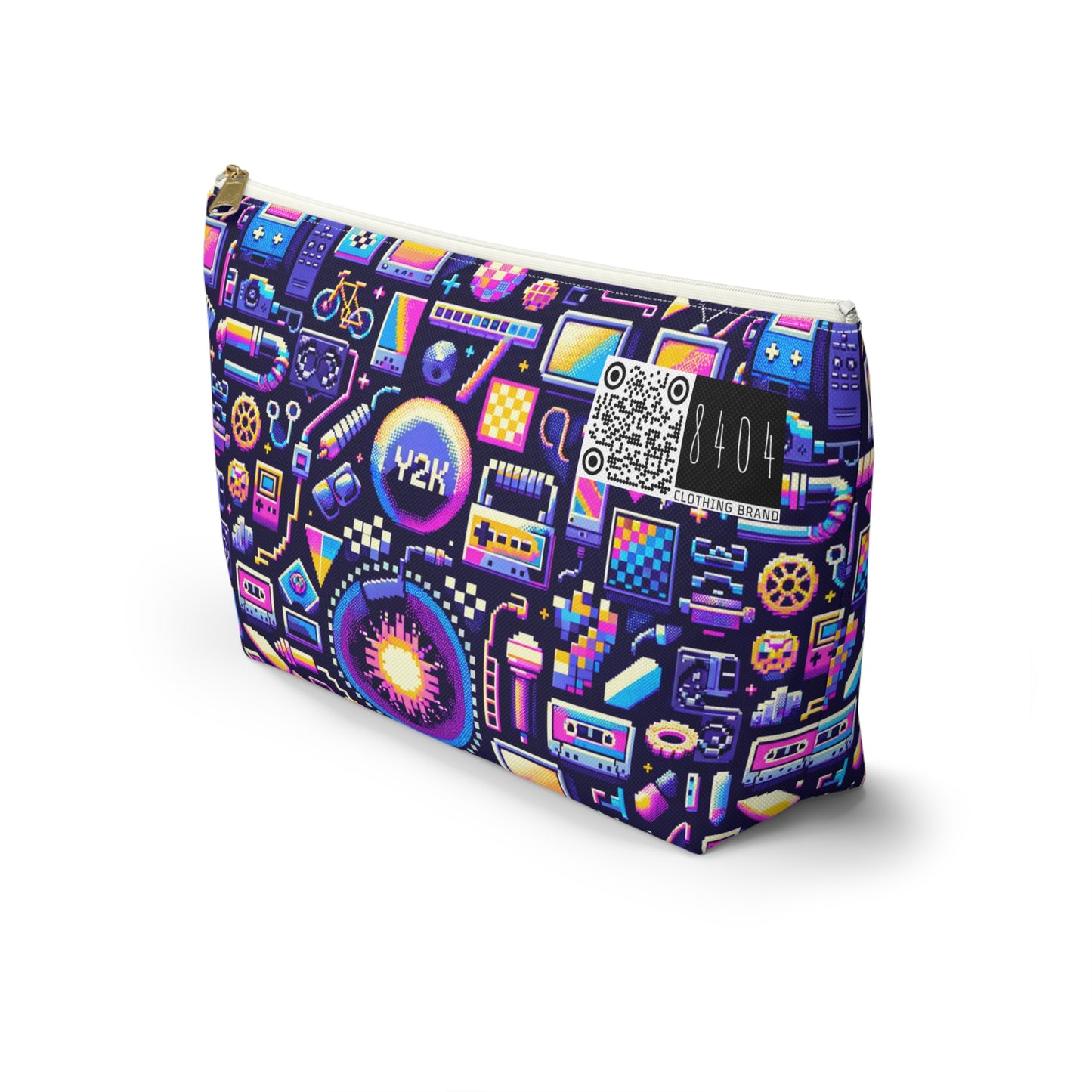 Digital Nostalgia Modern Retro Fusion Accessory Pouch W T-Bottom - 8404 Design-64