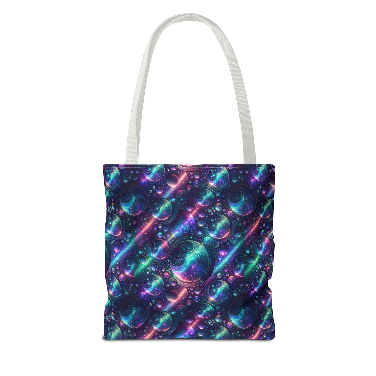 Iridescent Tech Fusion Tech-Forward Streetwear Tote Bag - 8404 Design-51