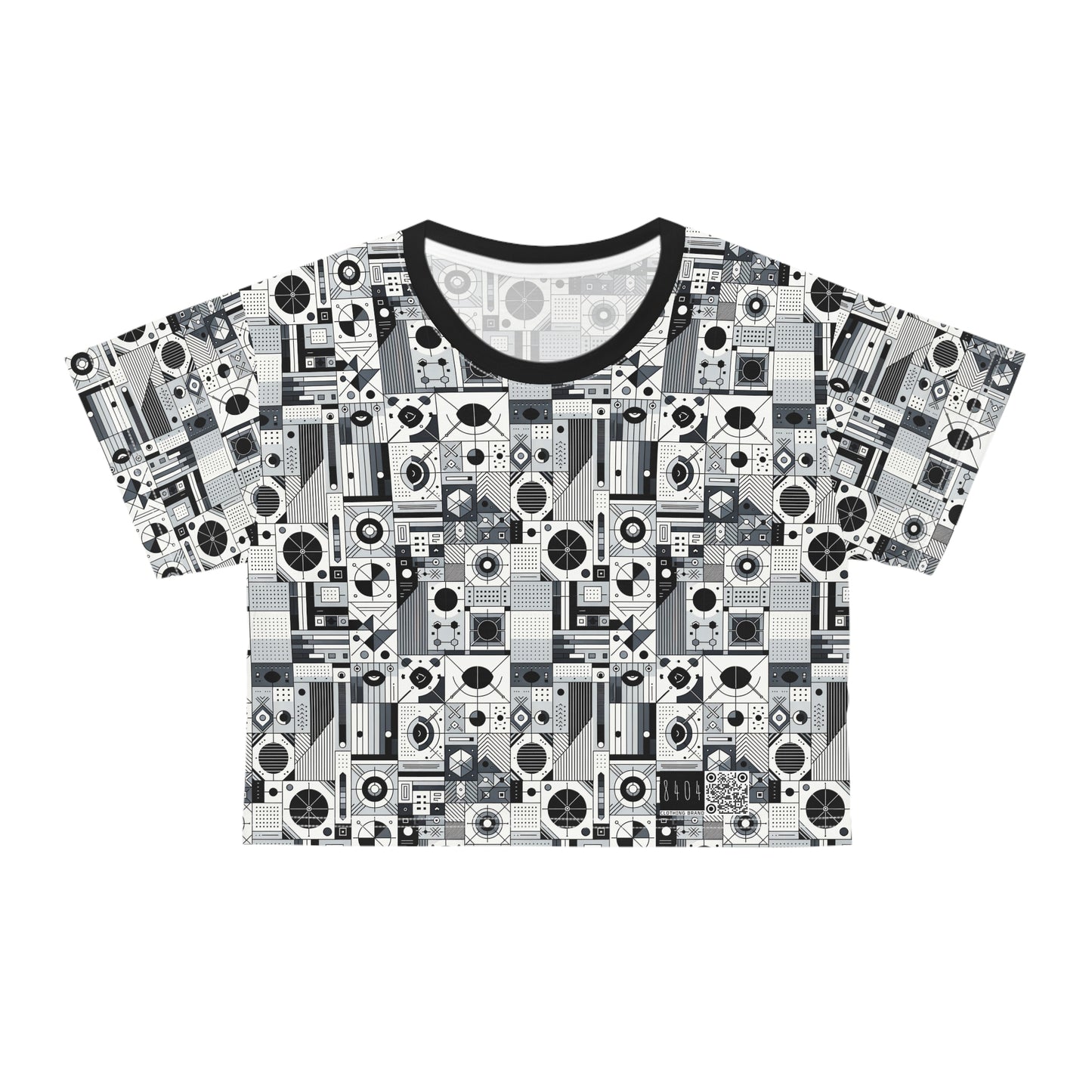 Digital Minimalism Minimalist Tech Crop Tee - 8404 Design-65