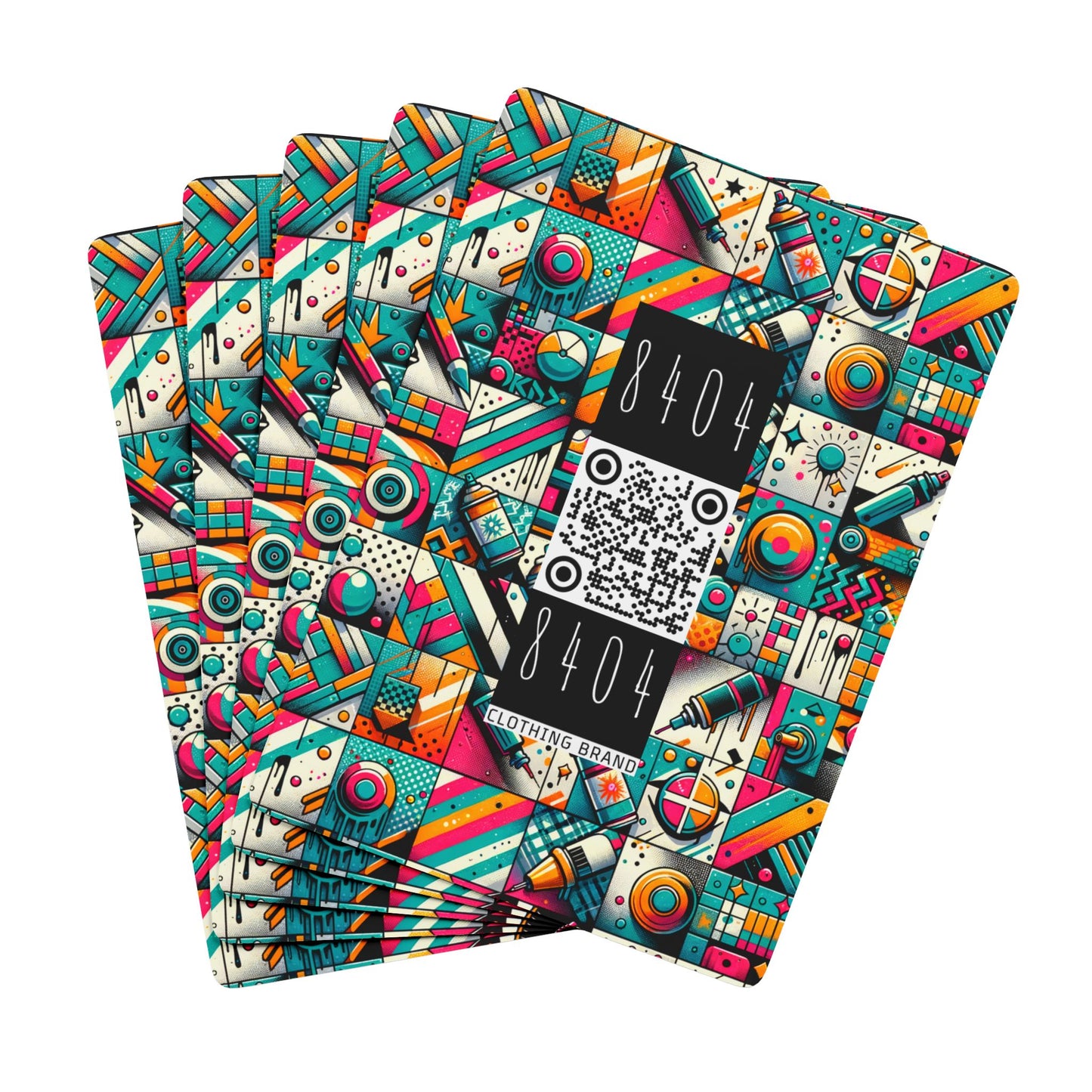 Graffiti Fusion Modern Street Art Fusion Poker Playing Cards - 8404 Design-58 B