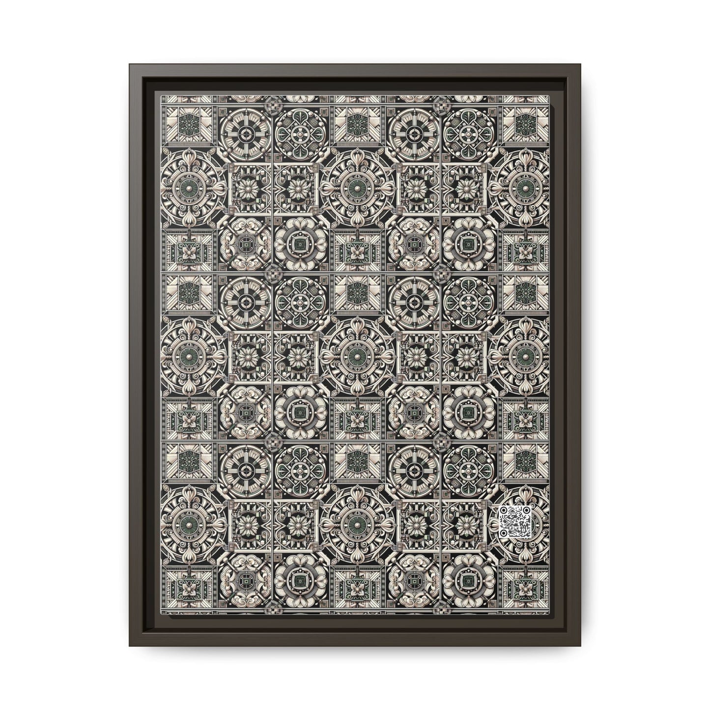 Cyber Garden Party Tech Garden Extravaganza Matte Canvas, Framed (multi-Color) - 8404 Design-45 A
