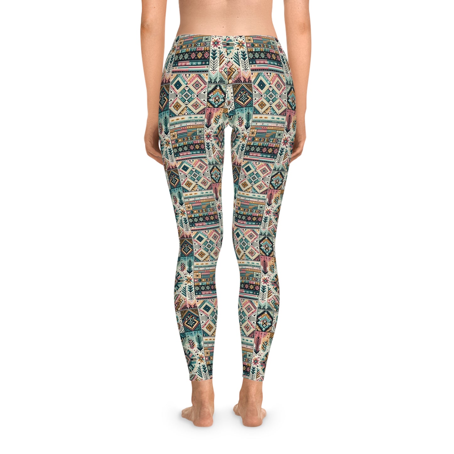 Digital Artisanal Fusion Digital Artisanal Stretch Leggings - 8404 Design-49