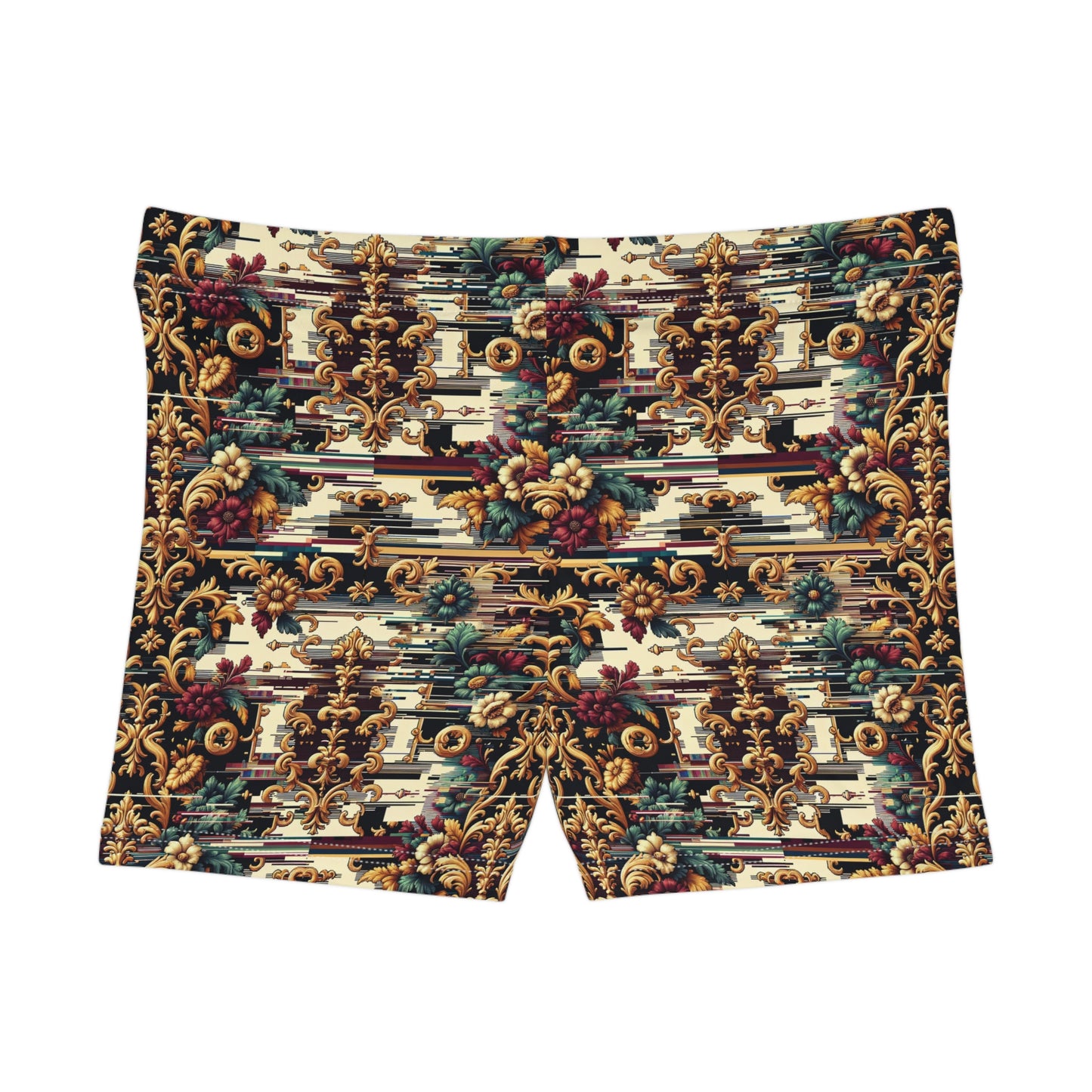 Digital Renaissance Modern Baroque Fusion Women's Shorts - 8404 Design-63