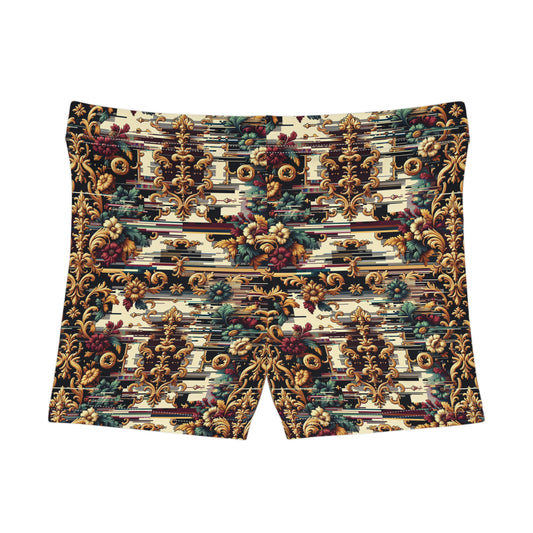 Digital Renaissance Modern Baroque Fusion Women's Shorts - 8404 Design-63