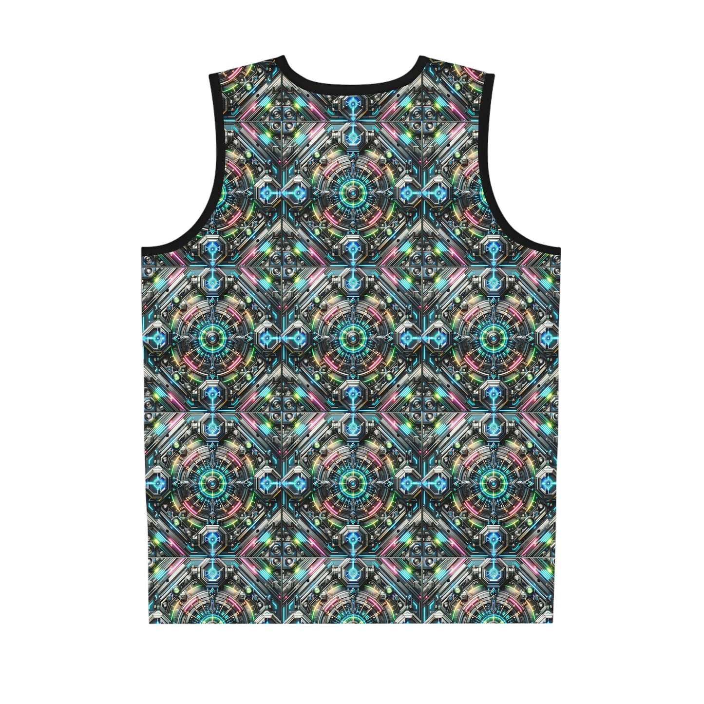 Tech-Infused Futurism Futuristic Tech Basketball Jersey - 8404 Design-53