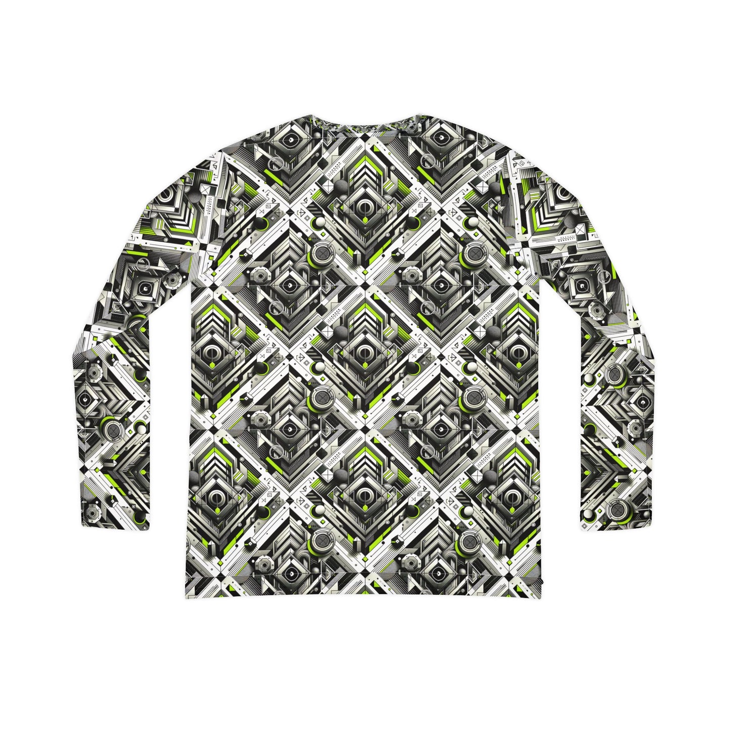 Elevated Sporty Tech Tech-Forward Streetwear Women's Long Sleeve V-Neck Shirt - 8404 Design-70